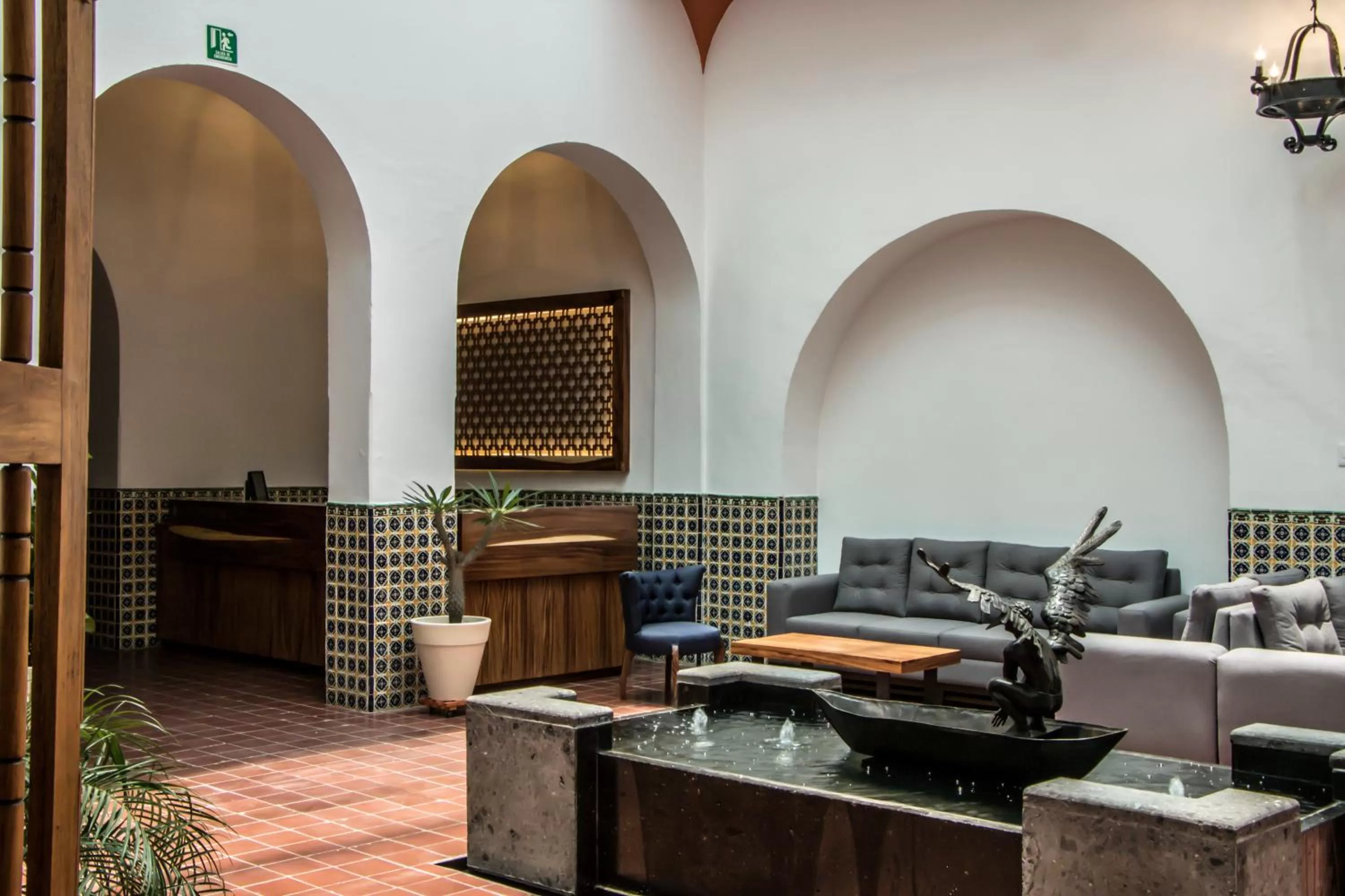 Lobby or reception in Hotel Real de Castilla Colonial
