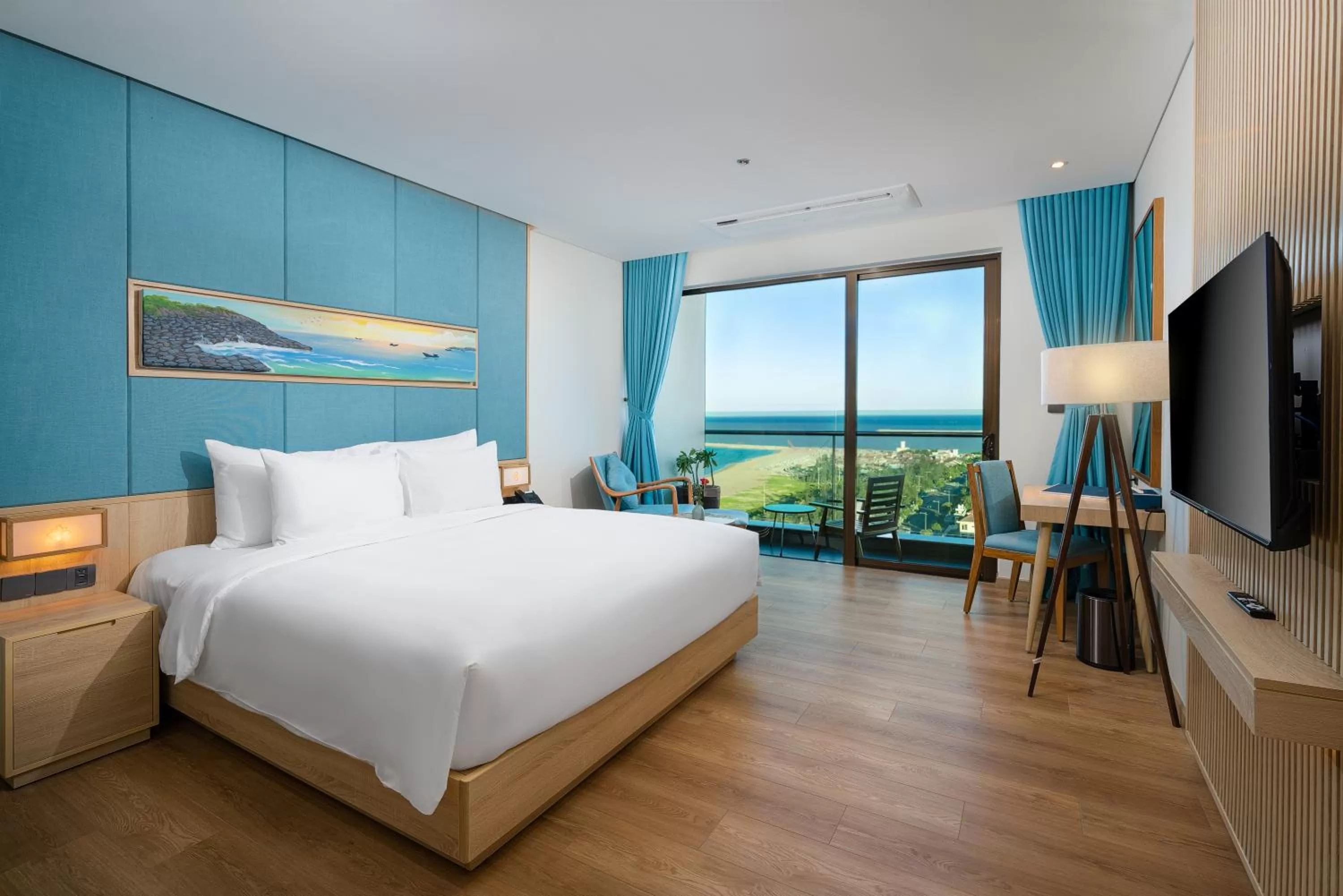 Bed in Sala Grand Tuy Hoa Hotel