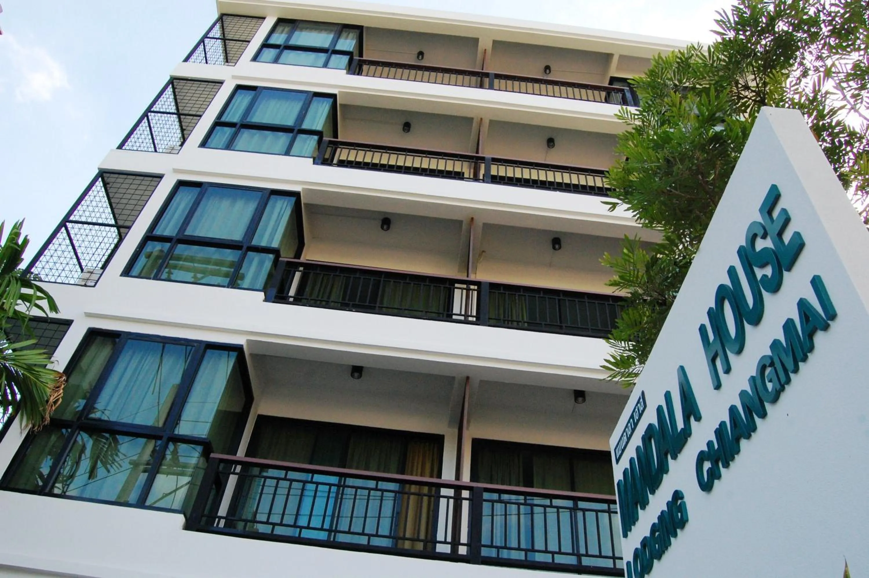 Facade/entrance in Mandala House, Chiang Mai
