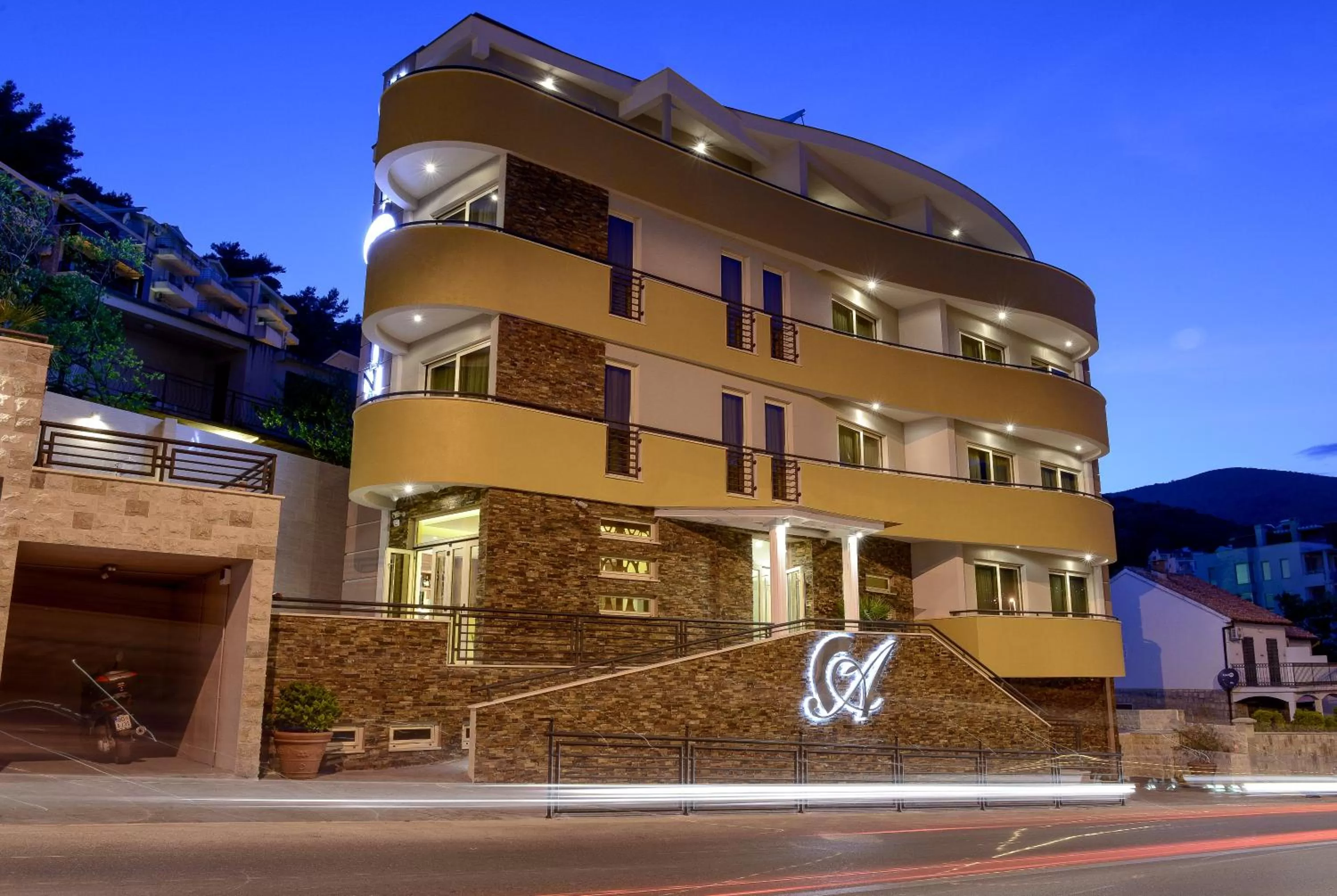 Facade/entrance, Property Building in Hotel Atina