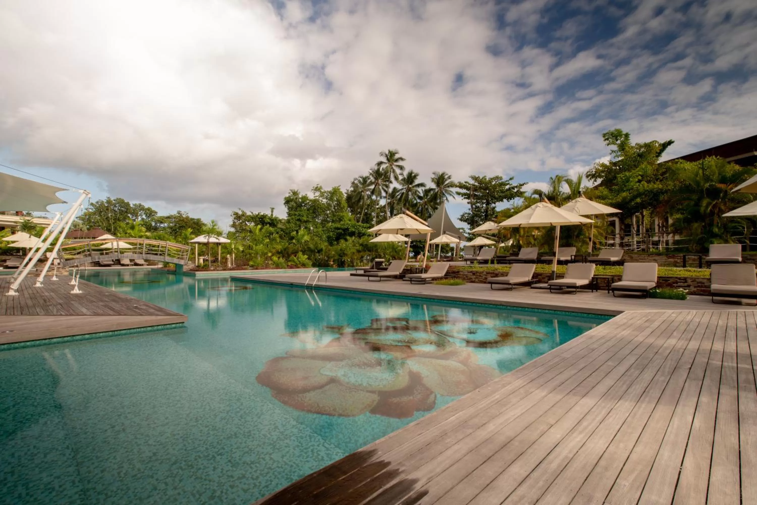Swimming pool in Savoy Seychelles Resort & Spa