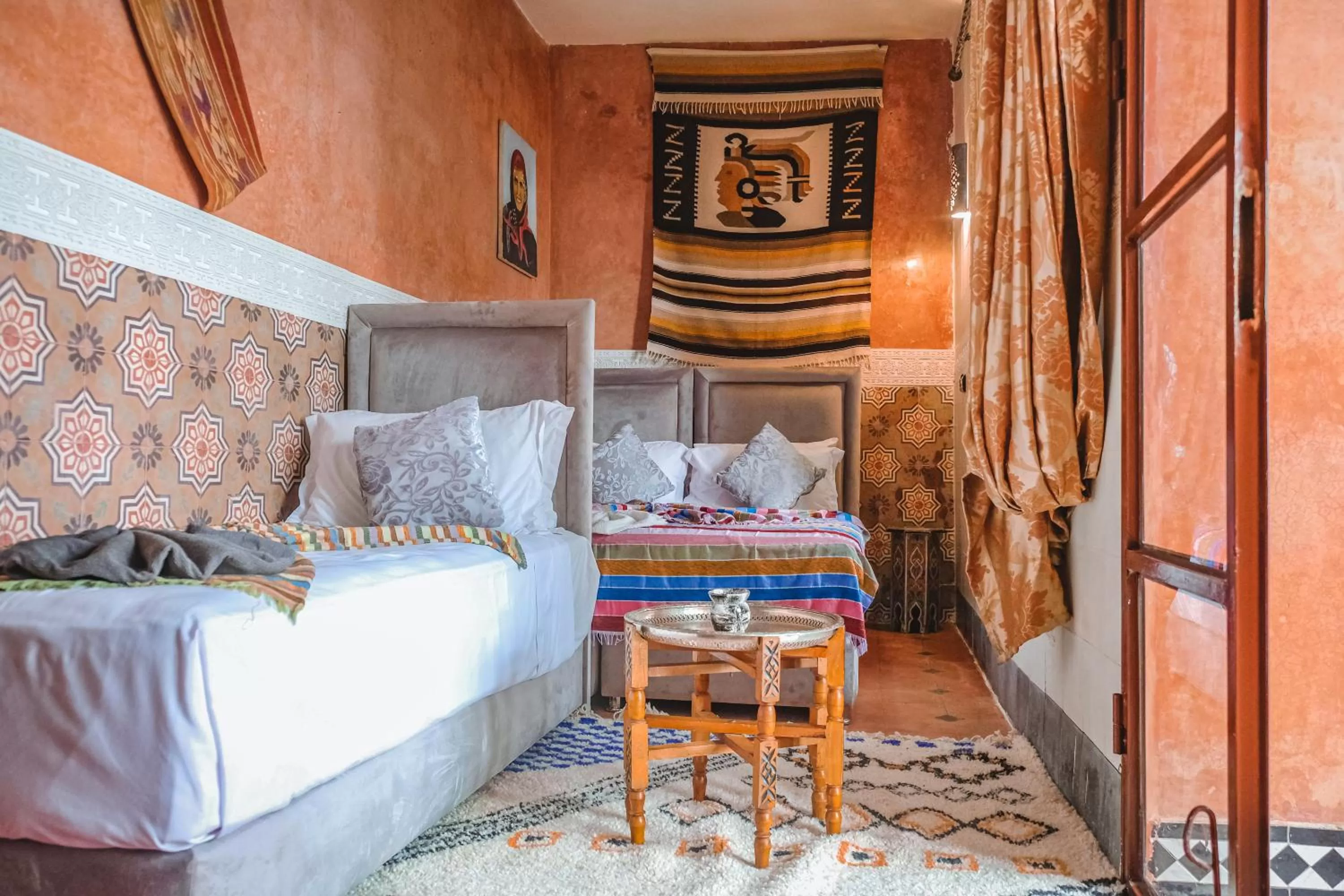 Bed in Héritage Lalla Aicha et SPA