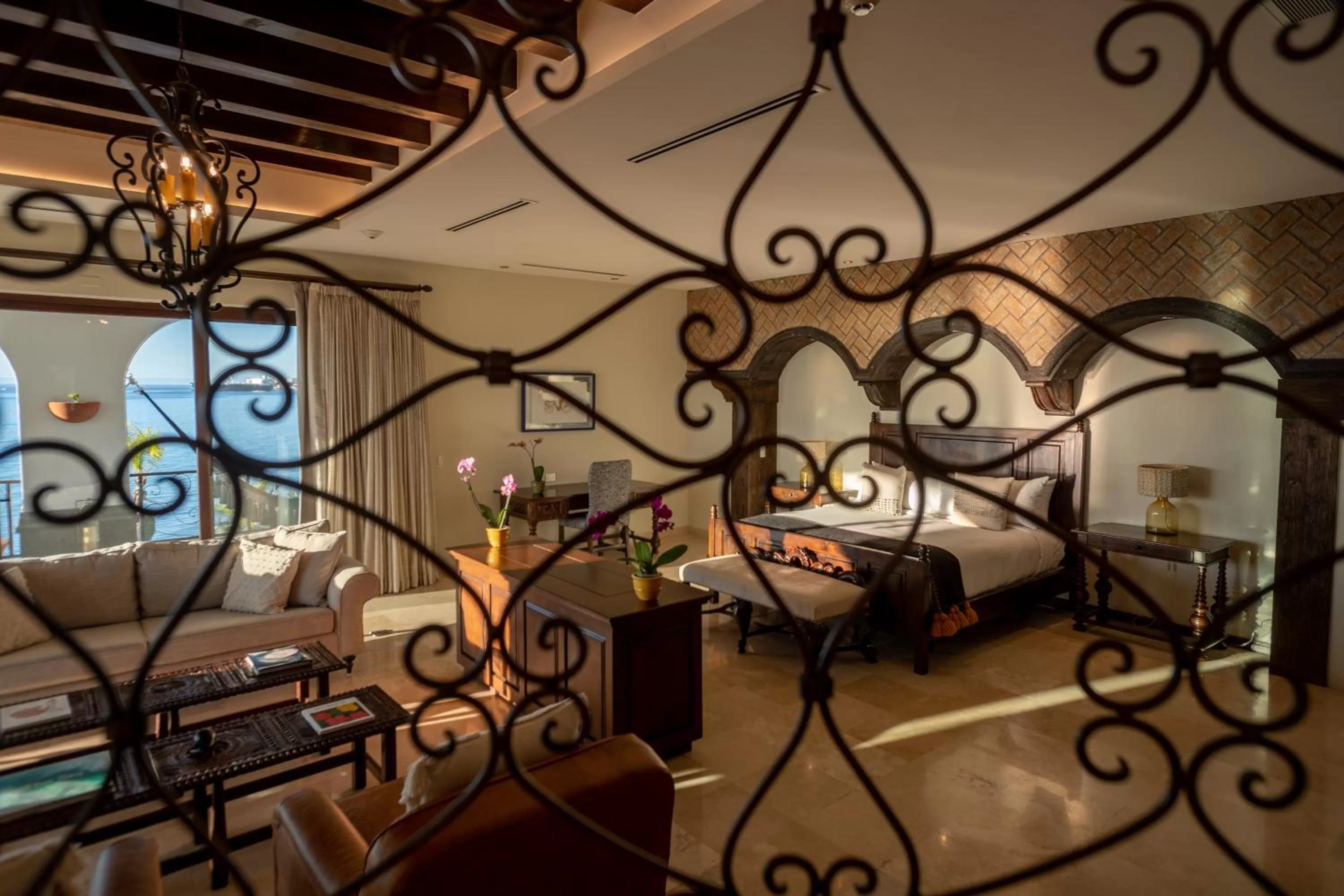 View (from property/room), Bed in Orchid House Baja