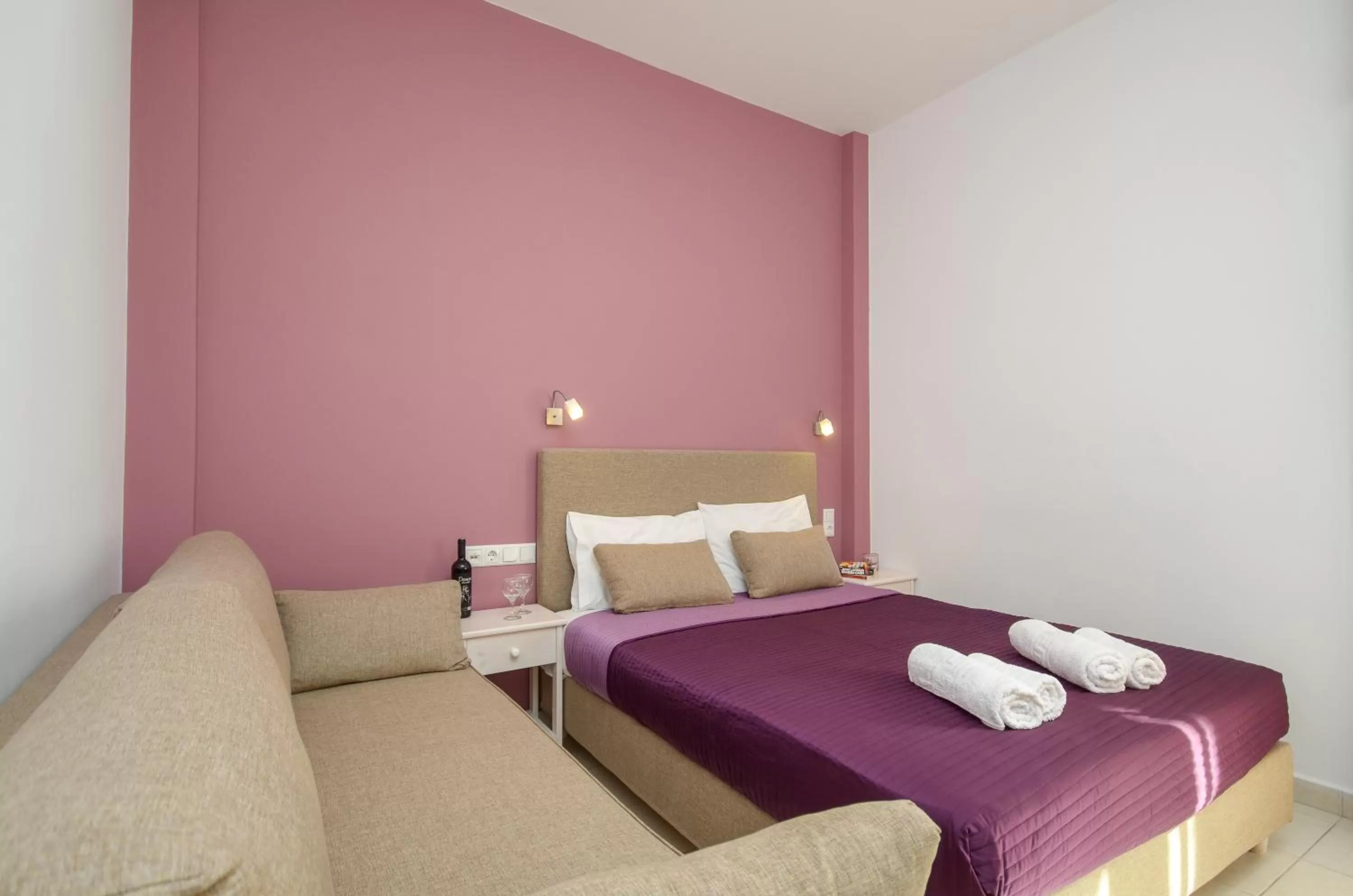 Bedroom, Bed in Panormos Hotel and Studios