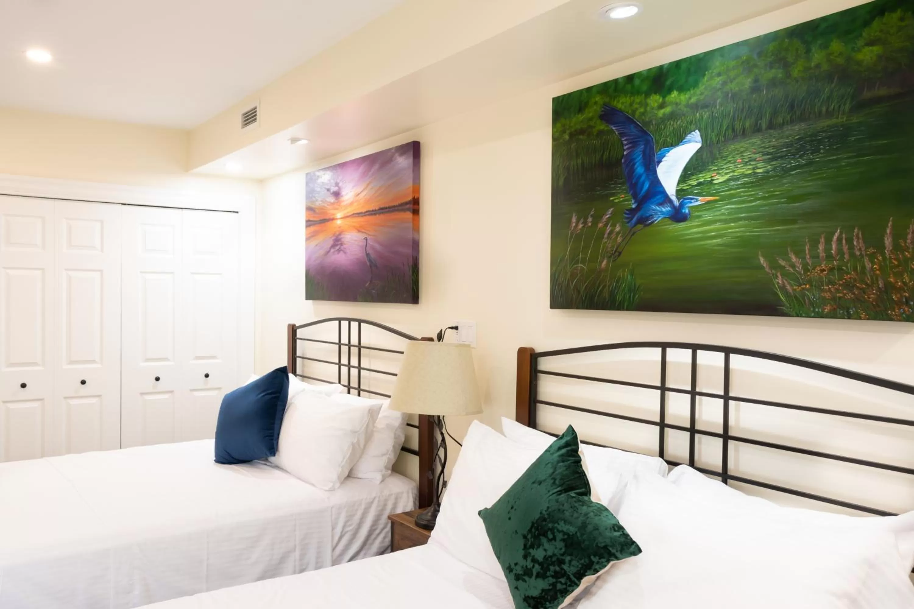 Bed in Fairy Bay Lakehouse