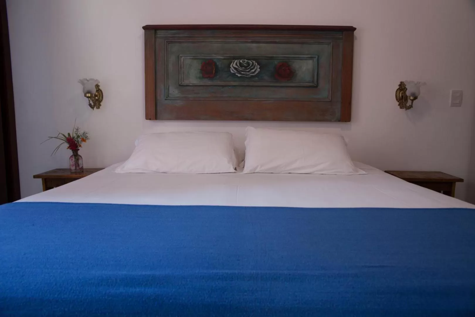 Bed in Pousada Vila Rosada