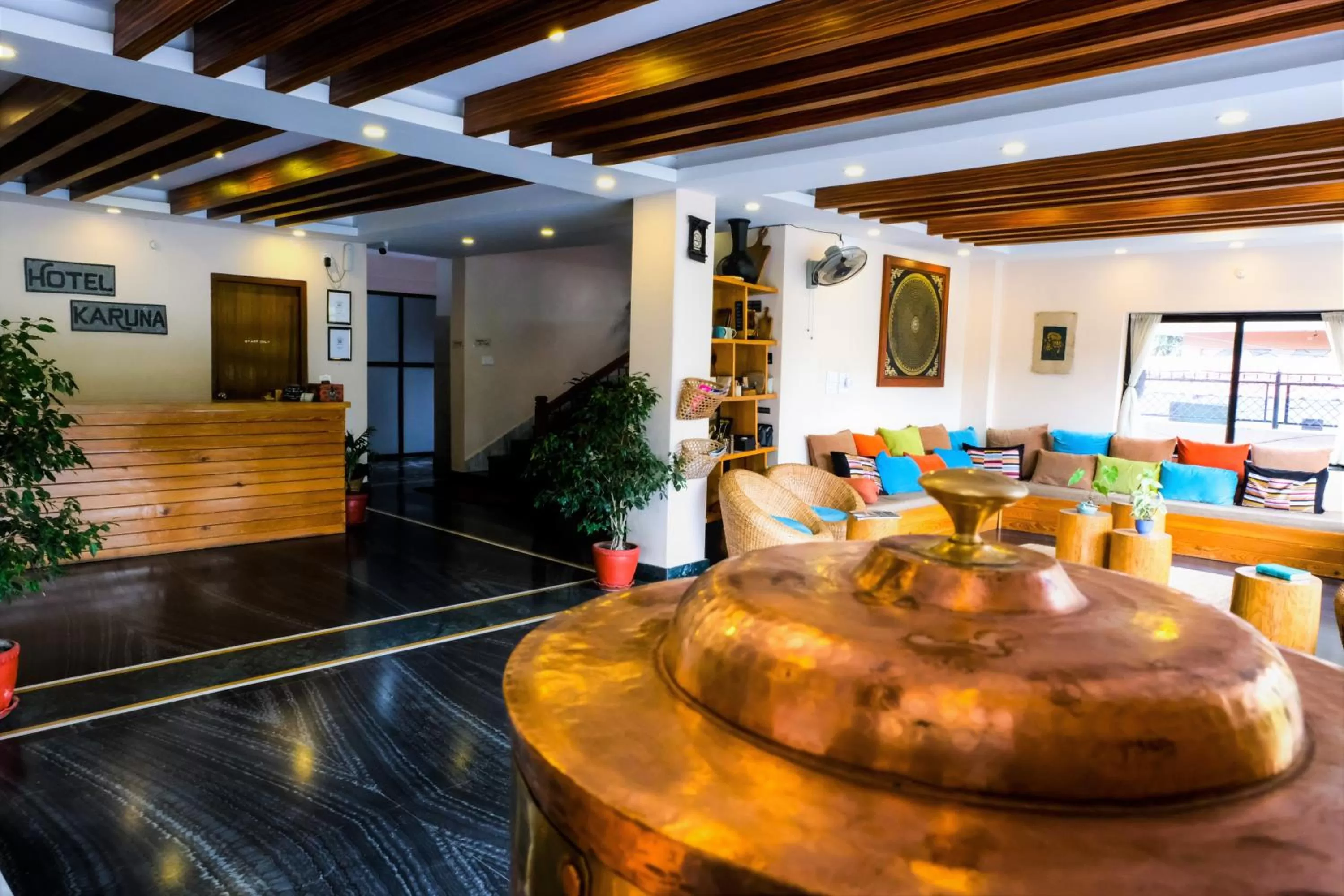 Lobby or reception in Hotel Karuna