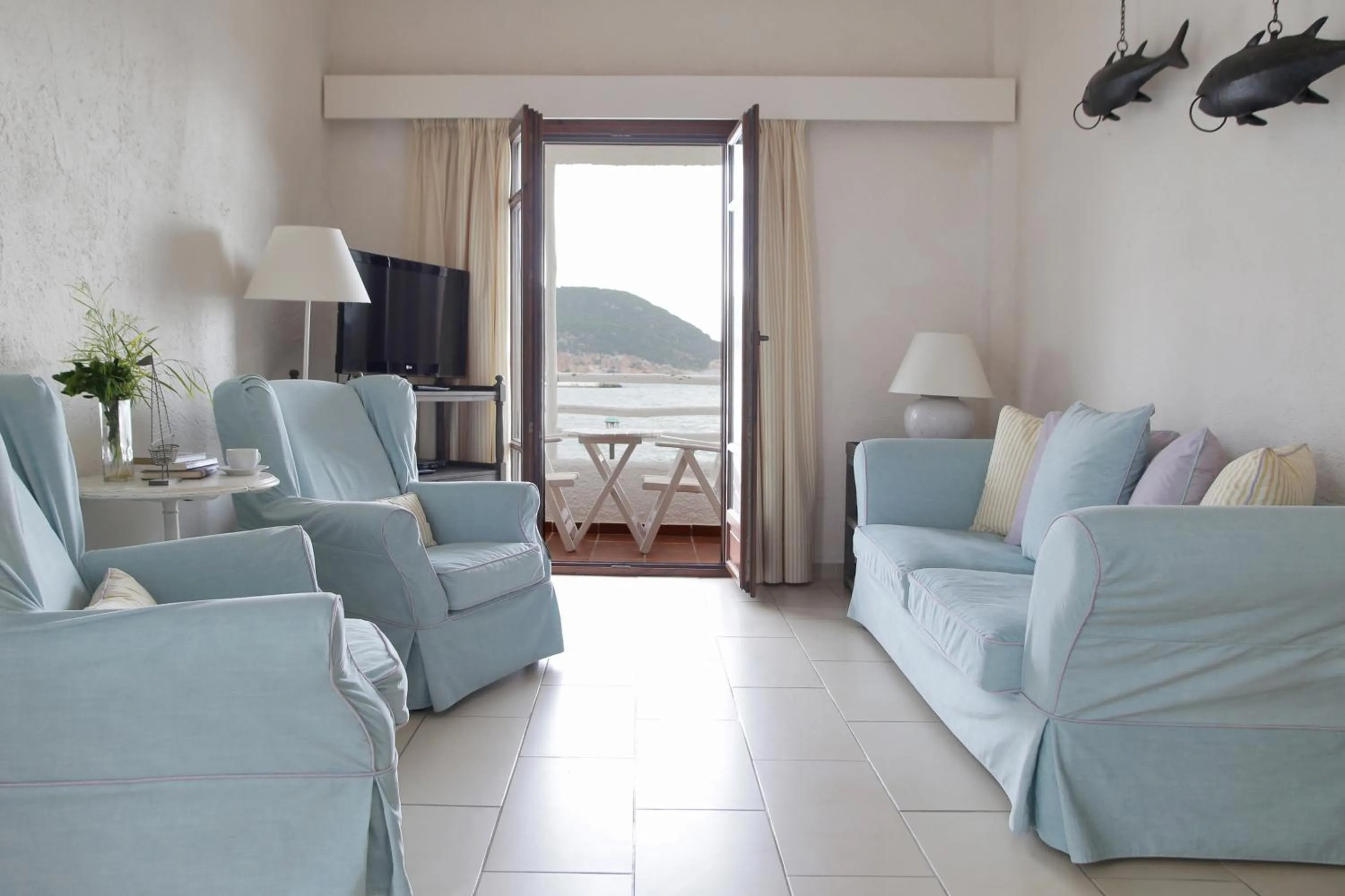 Living room in Skopelos Village Hotel