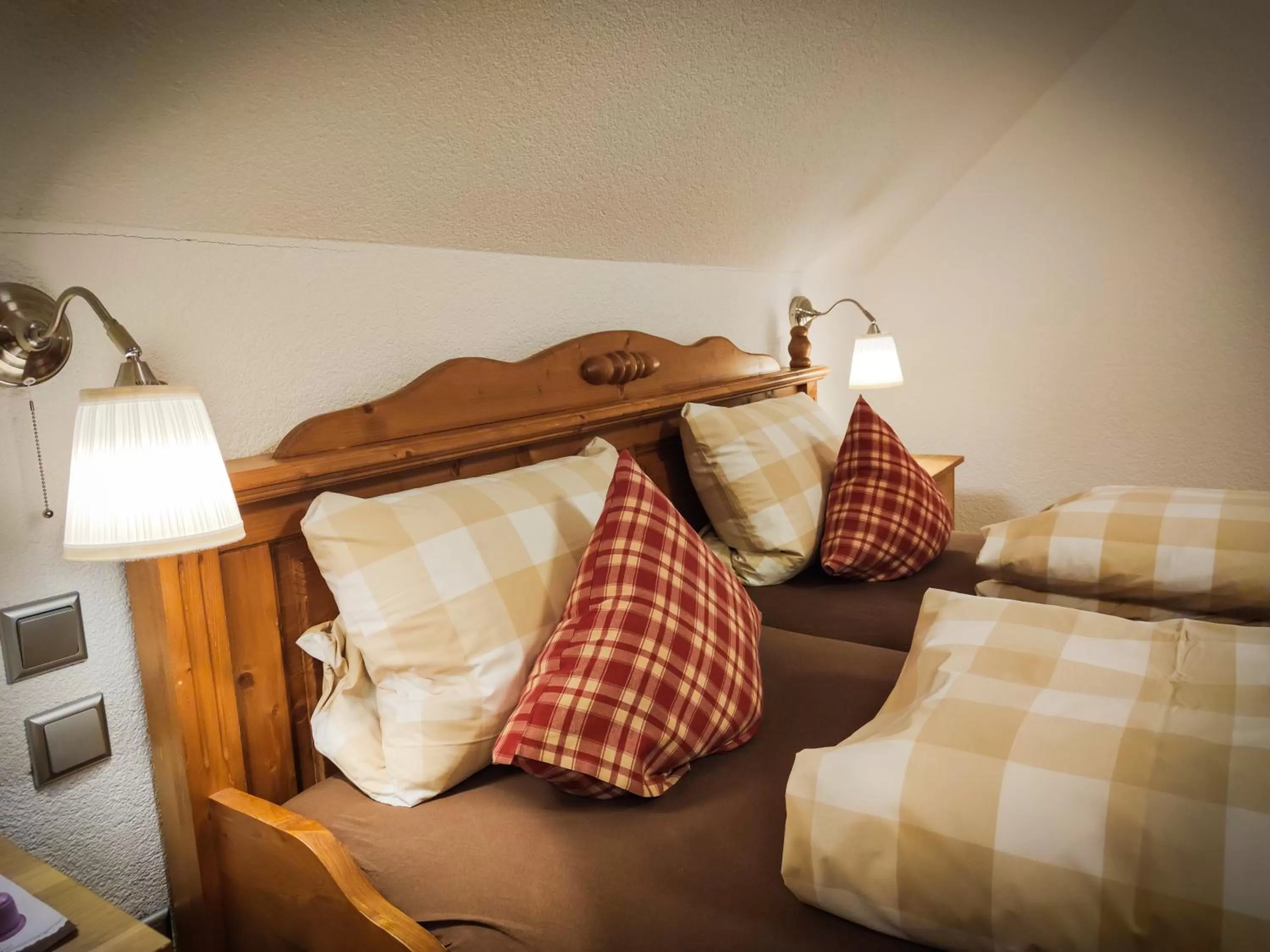 Decorative detail, Bed in Hotel Landgasthof Sonne