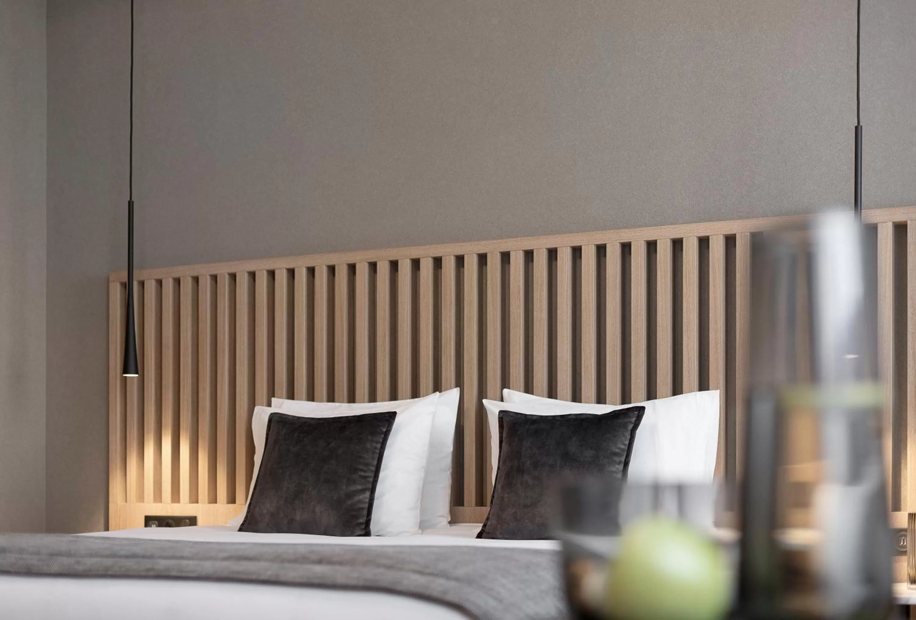 Bed in Porto Palace Hotel Thessaloniki