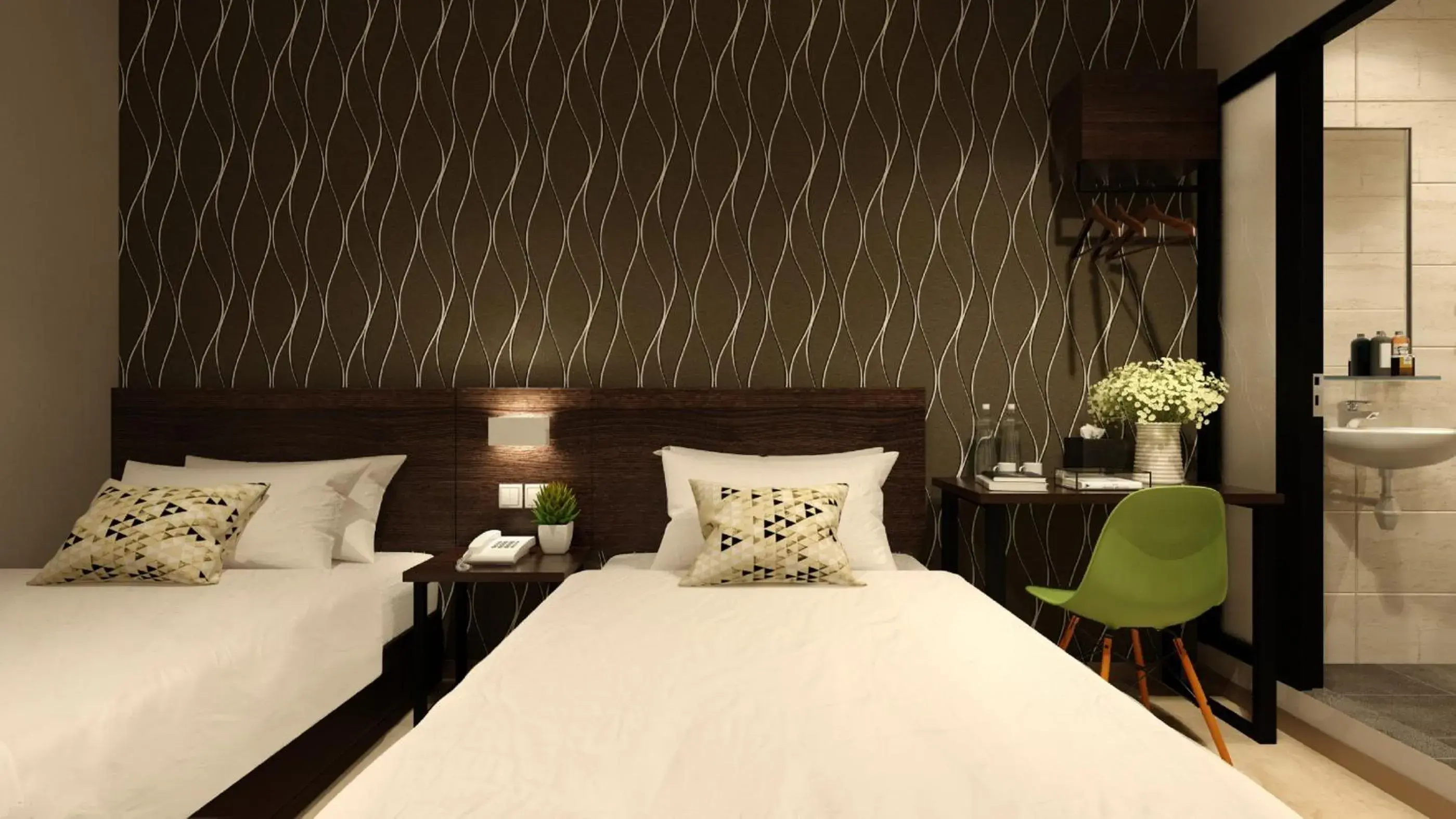 Twin Room in The Square Hotel Twin Room in The Square Hotel