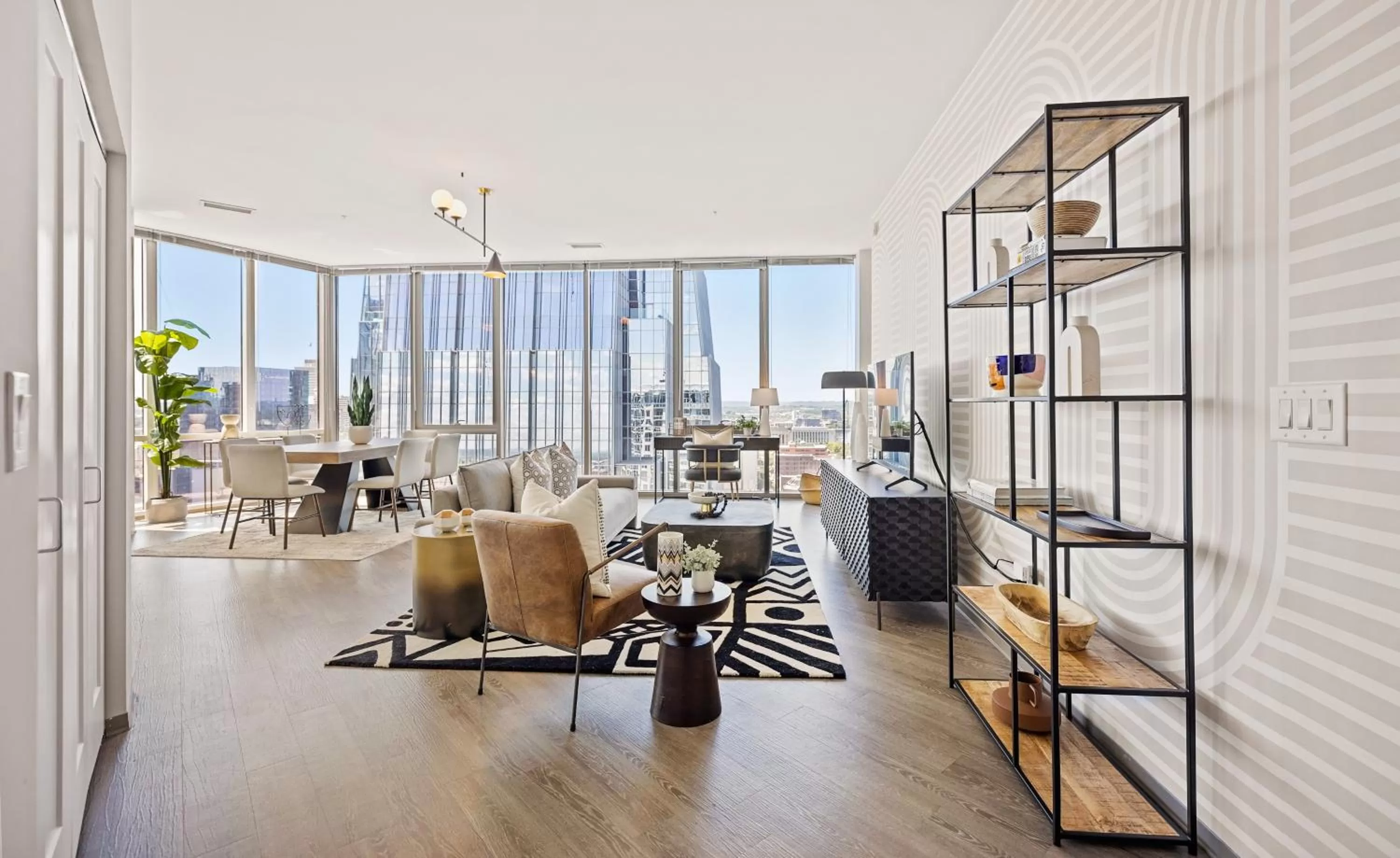 Living room in Placemakr Premier SoBro