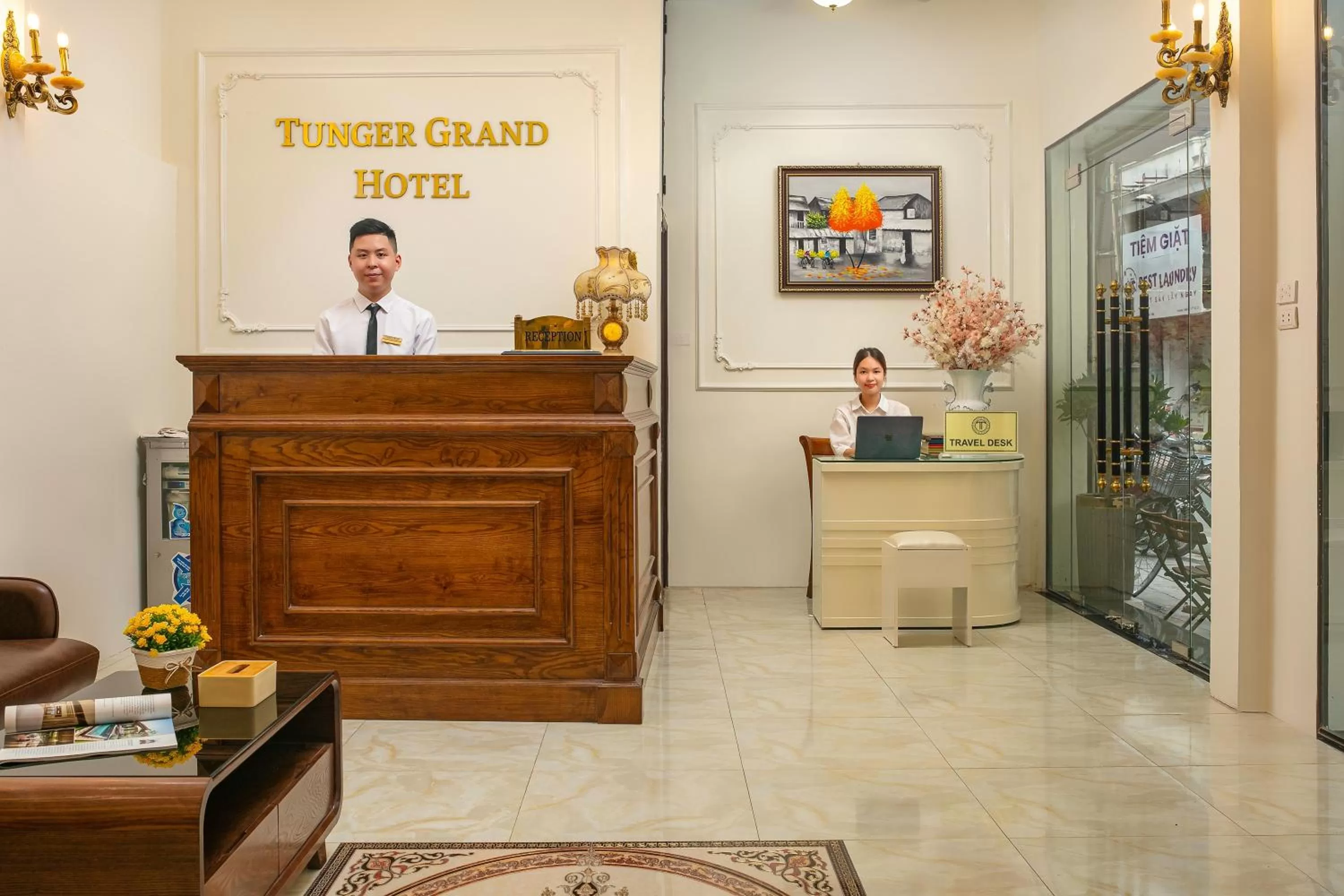 Lobby or reception in Tunger Grand Hotel