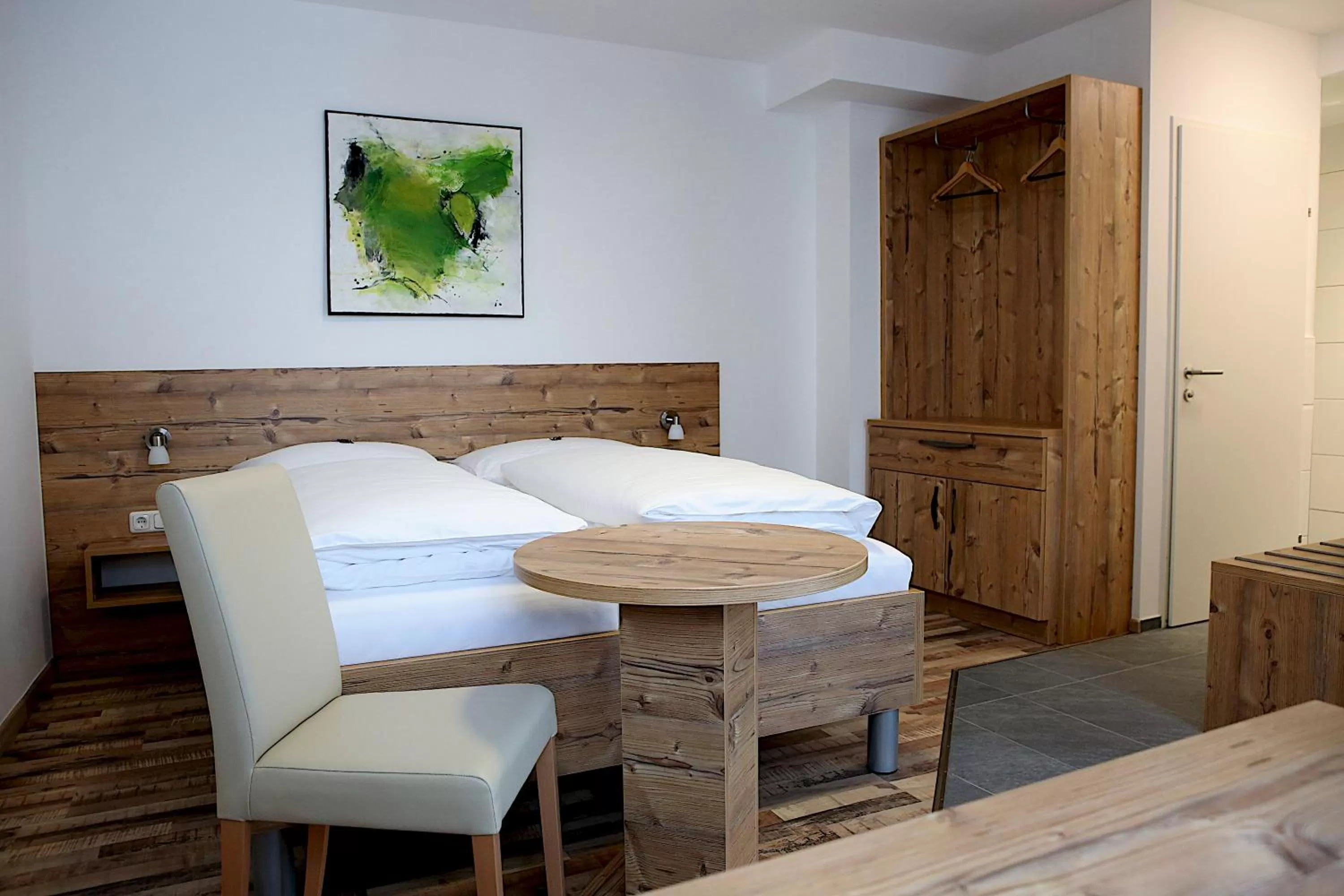 Bed in Hotel "City Rooms Wels"