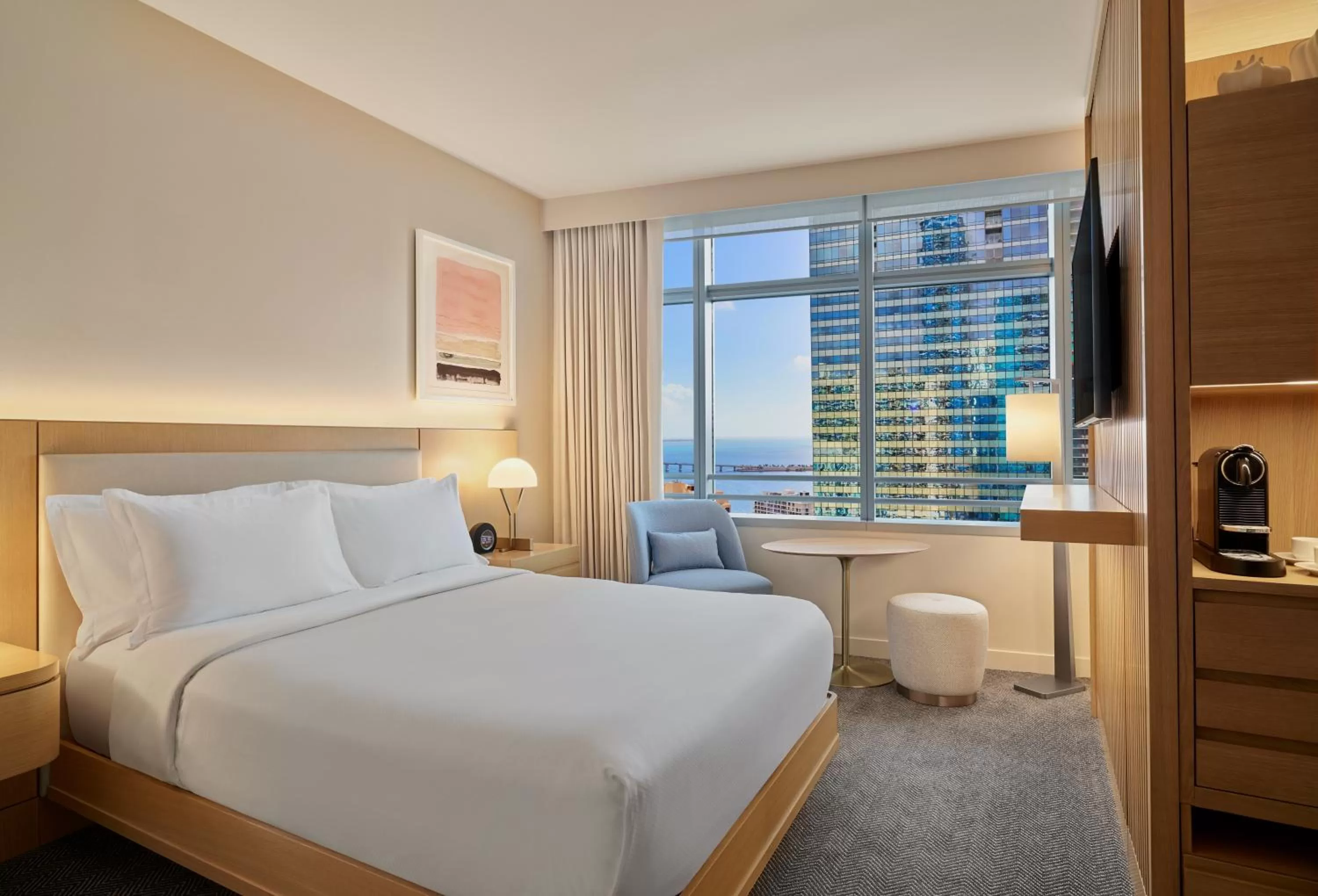 Bed in Hotel AKA Brickell