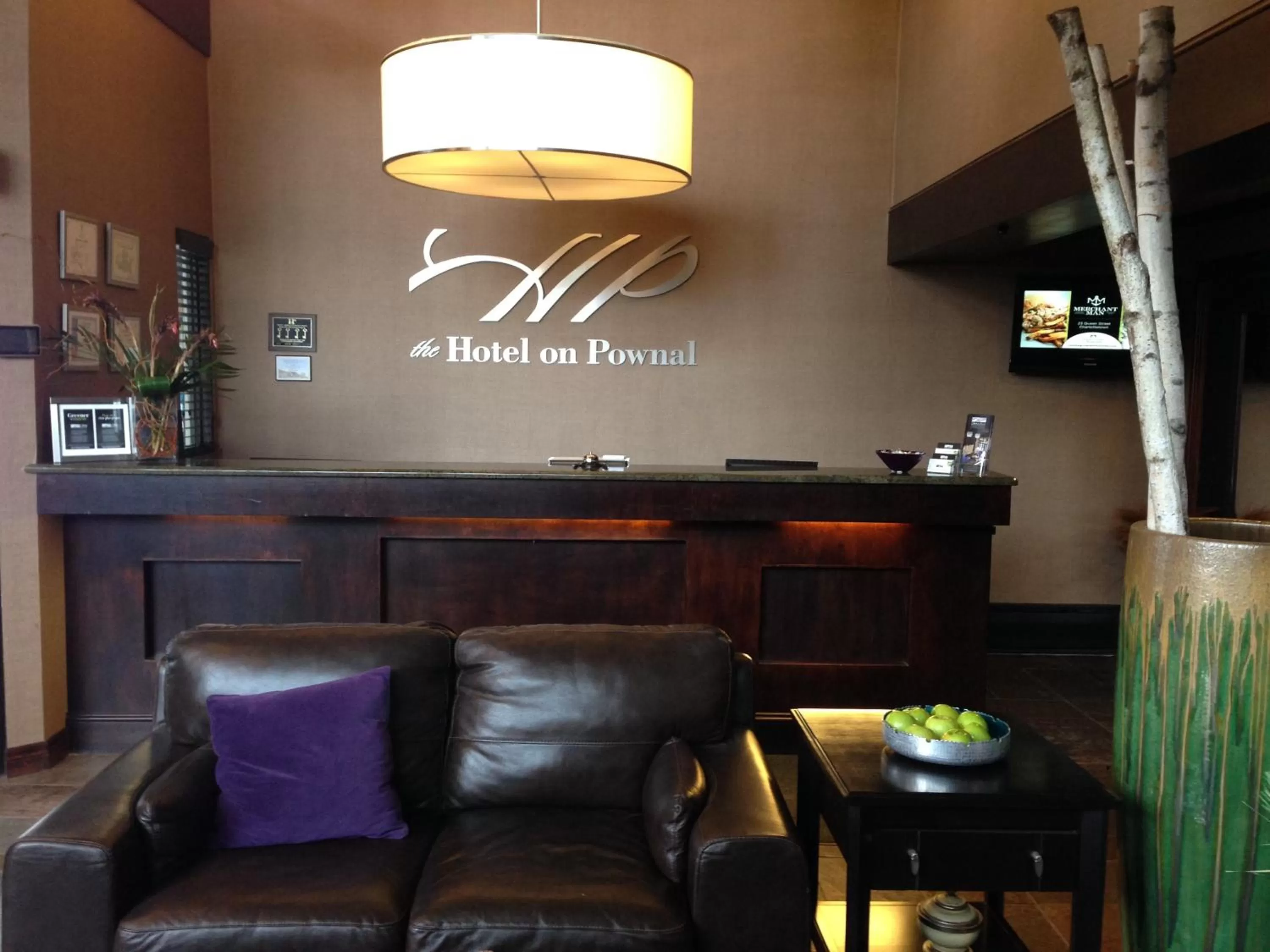 Lobby or reception in The Hotel on Pownal