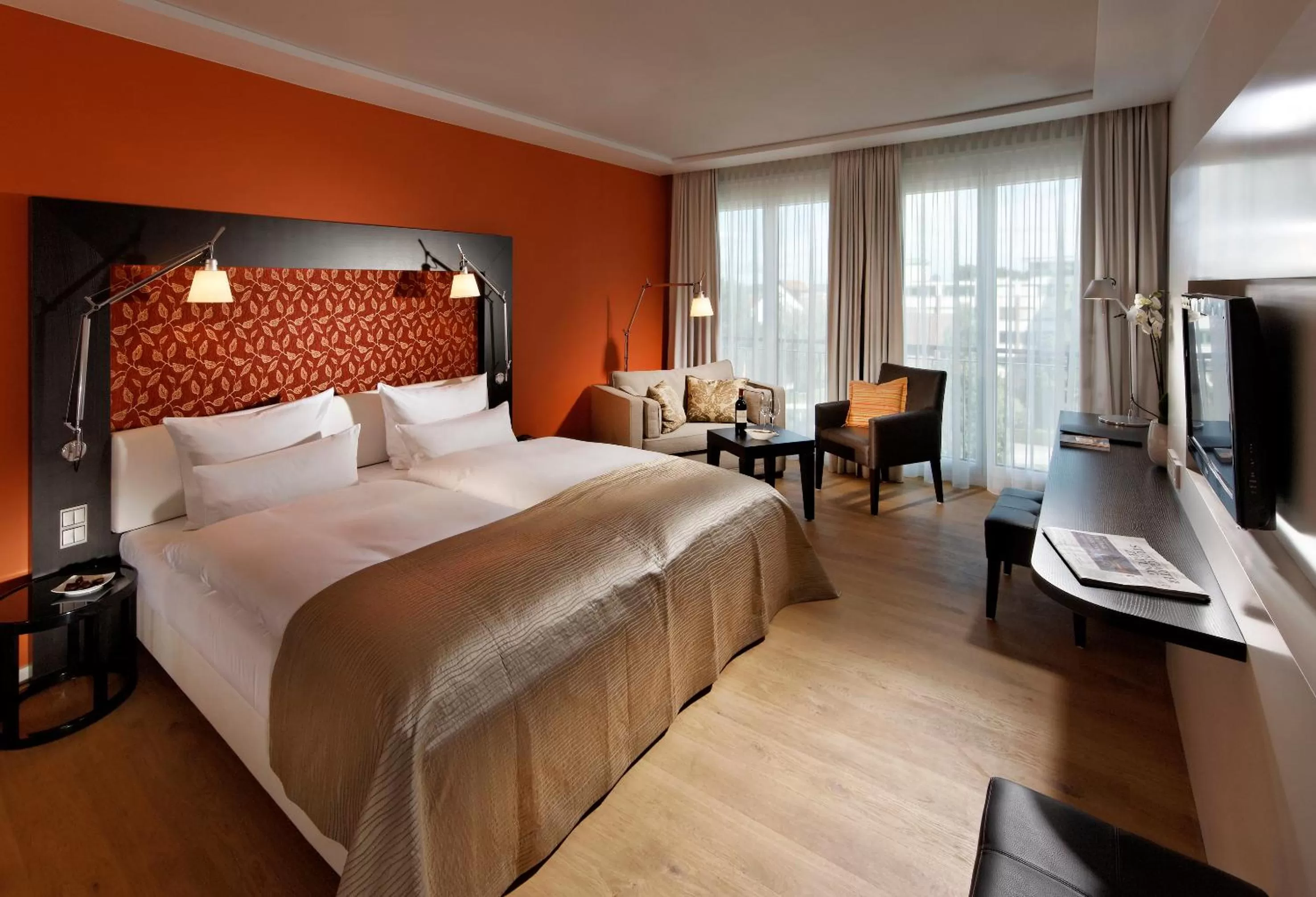 Bed in Parkhotel Stuttgart Messe-Airport