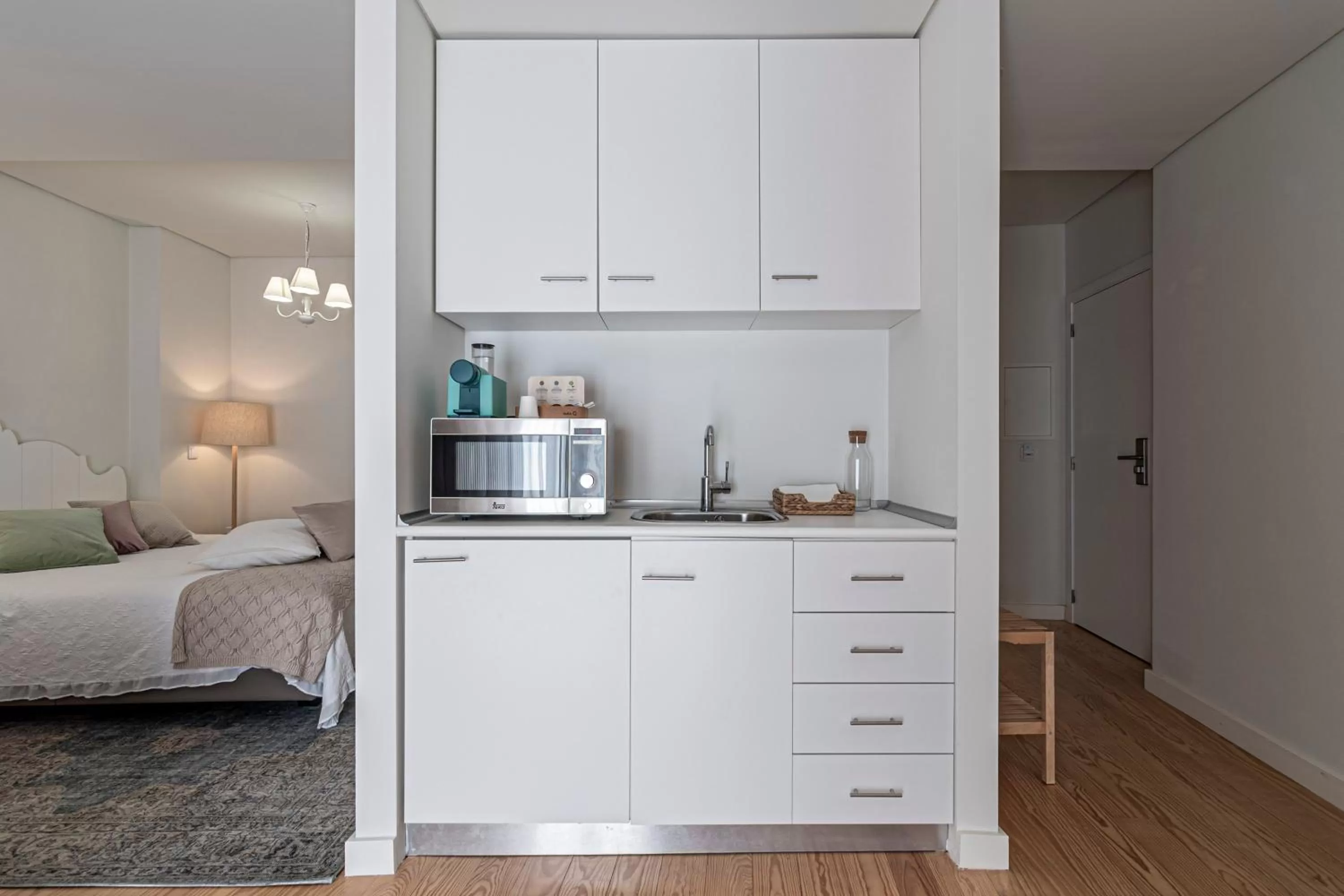 Kitchen or kitchenette, Bed in Templo Boutique Hotel