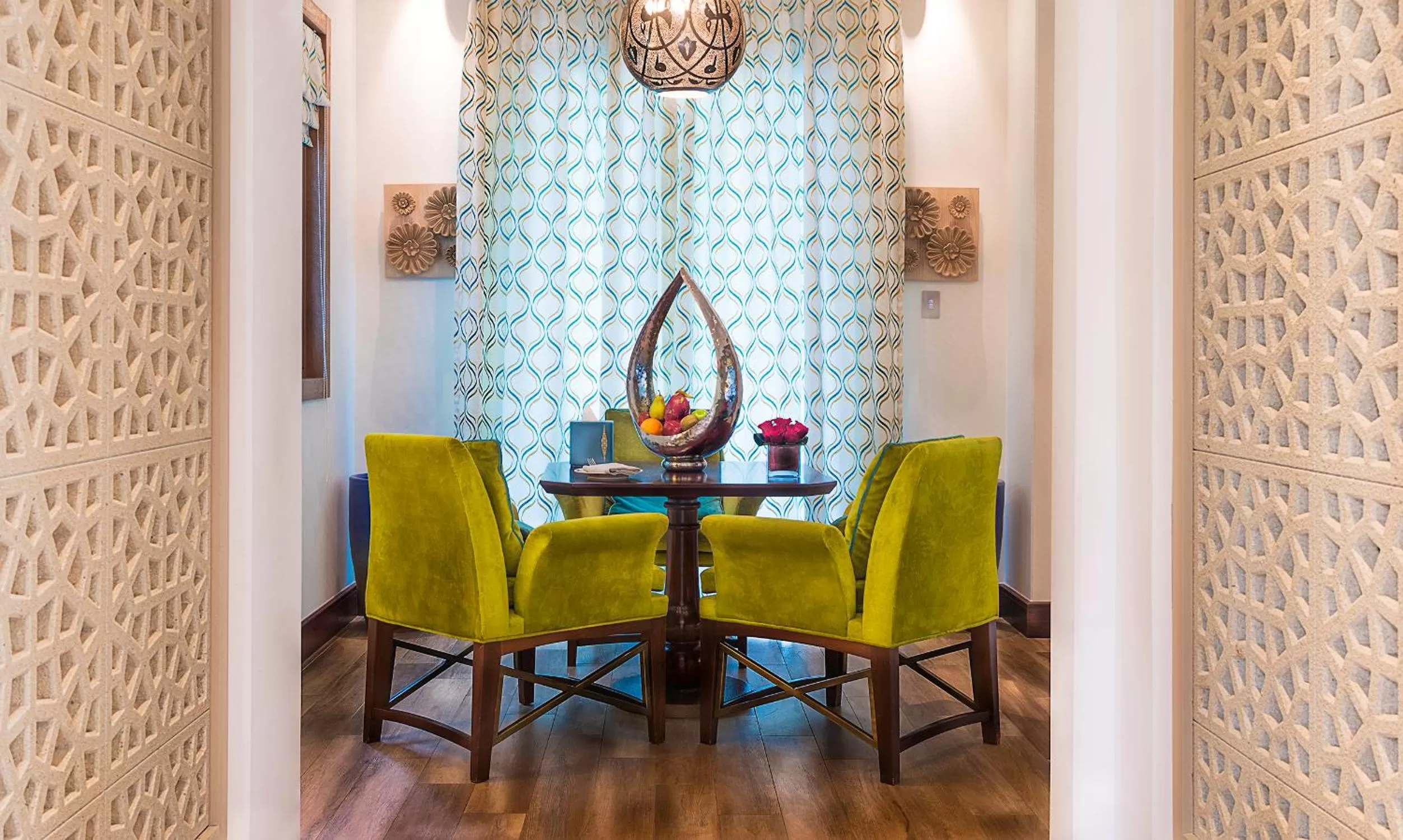 Seating area in Banana Island Resort Doha by Anantara