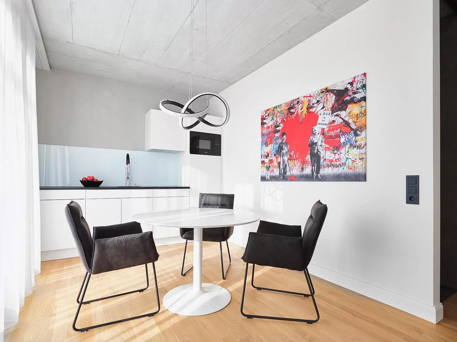 Kitchen or kitchenette in livisit bergapartments