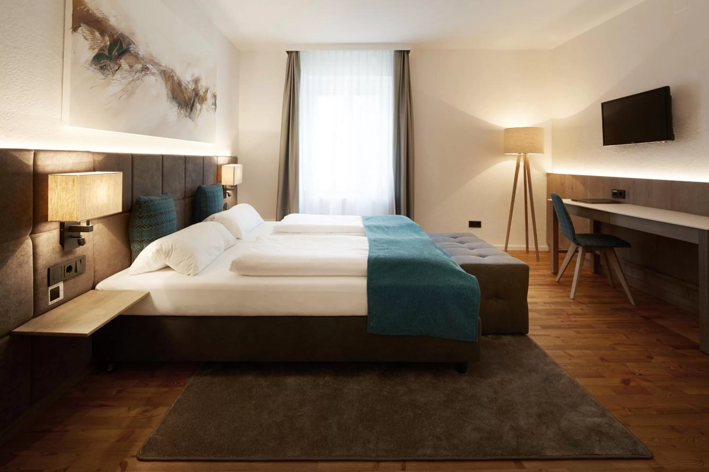 Photo of the whole room, Bed in Schüdlbauer´s Hotel-Restaurant-Bar