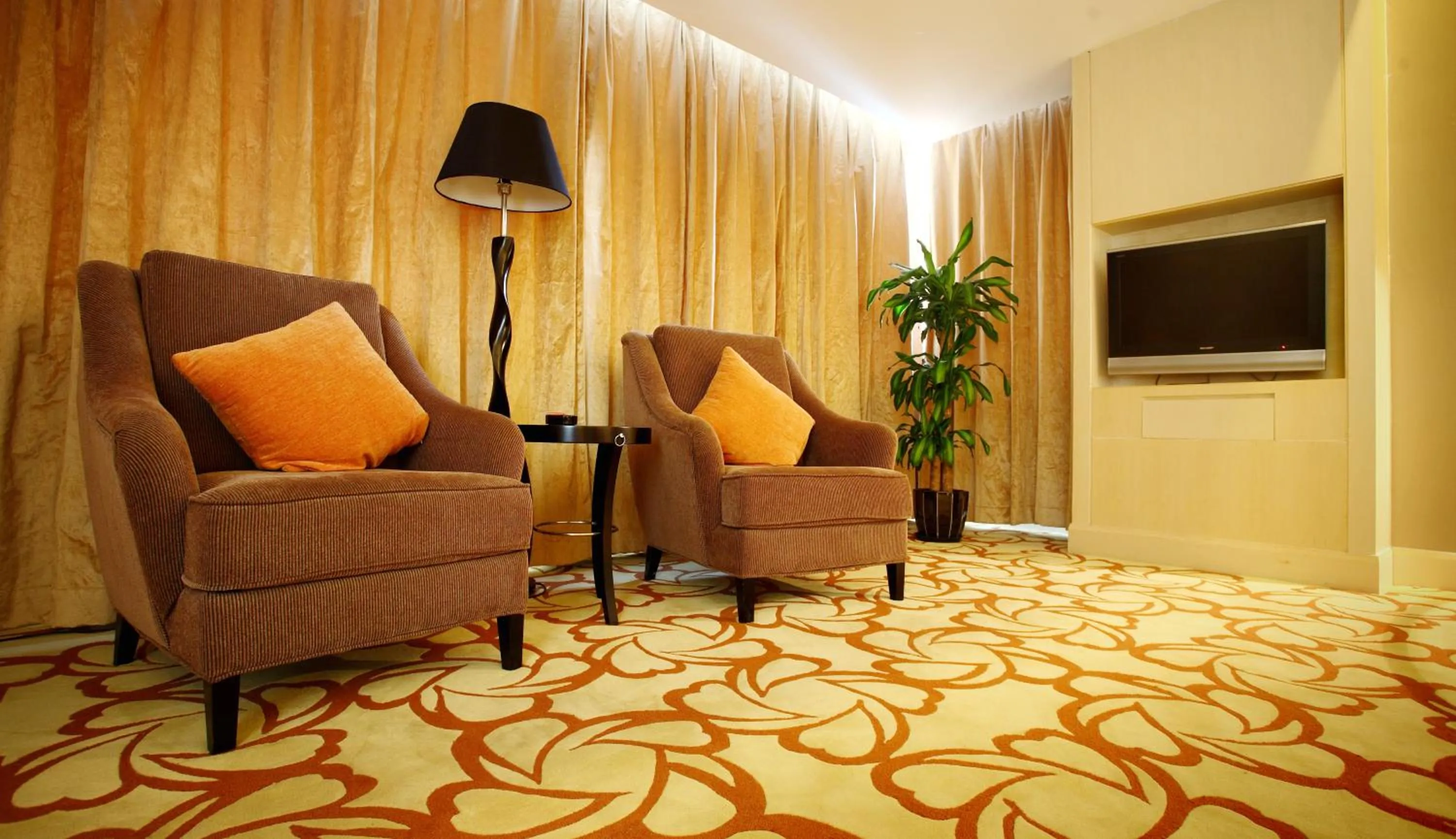 Seating area in Wenjin Hotel, Beijing