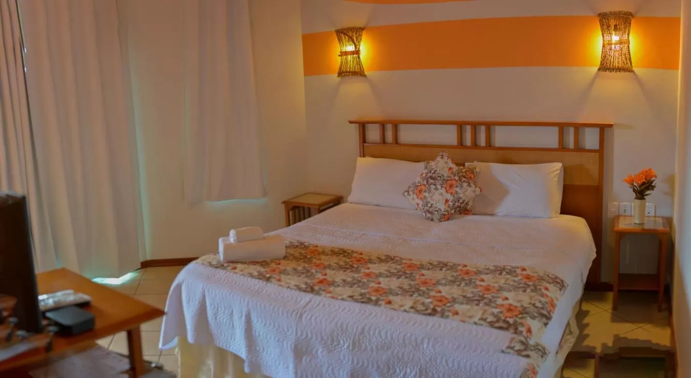 Bed in Pousada dos Guardiões