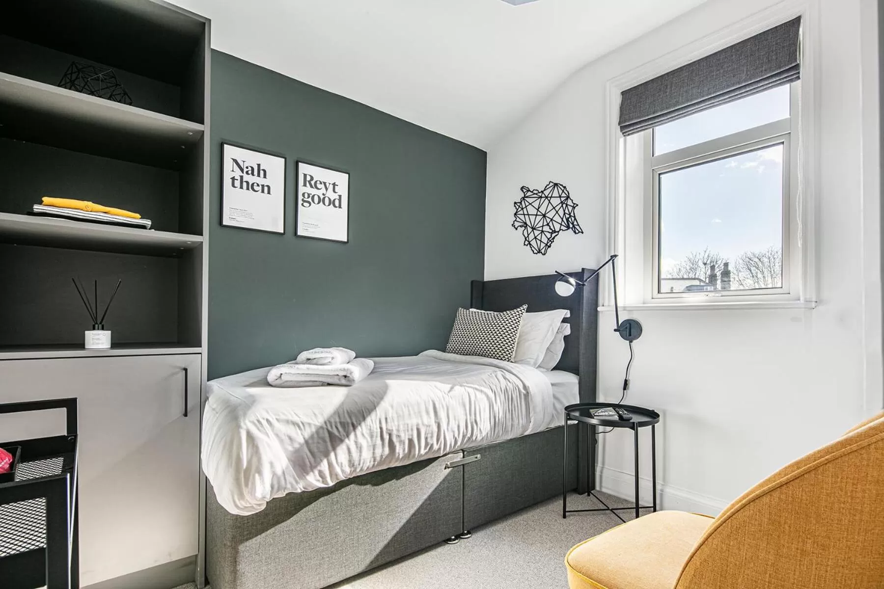 Single Room with Private Bathroom - single occupancy in The Belmont - Harrogate Stays