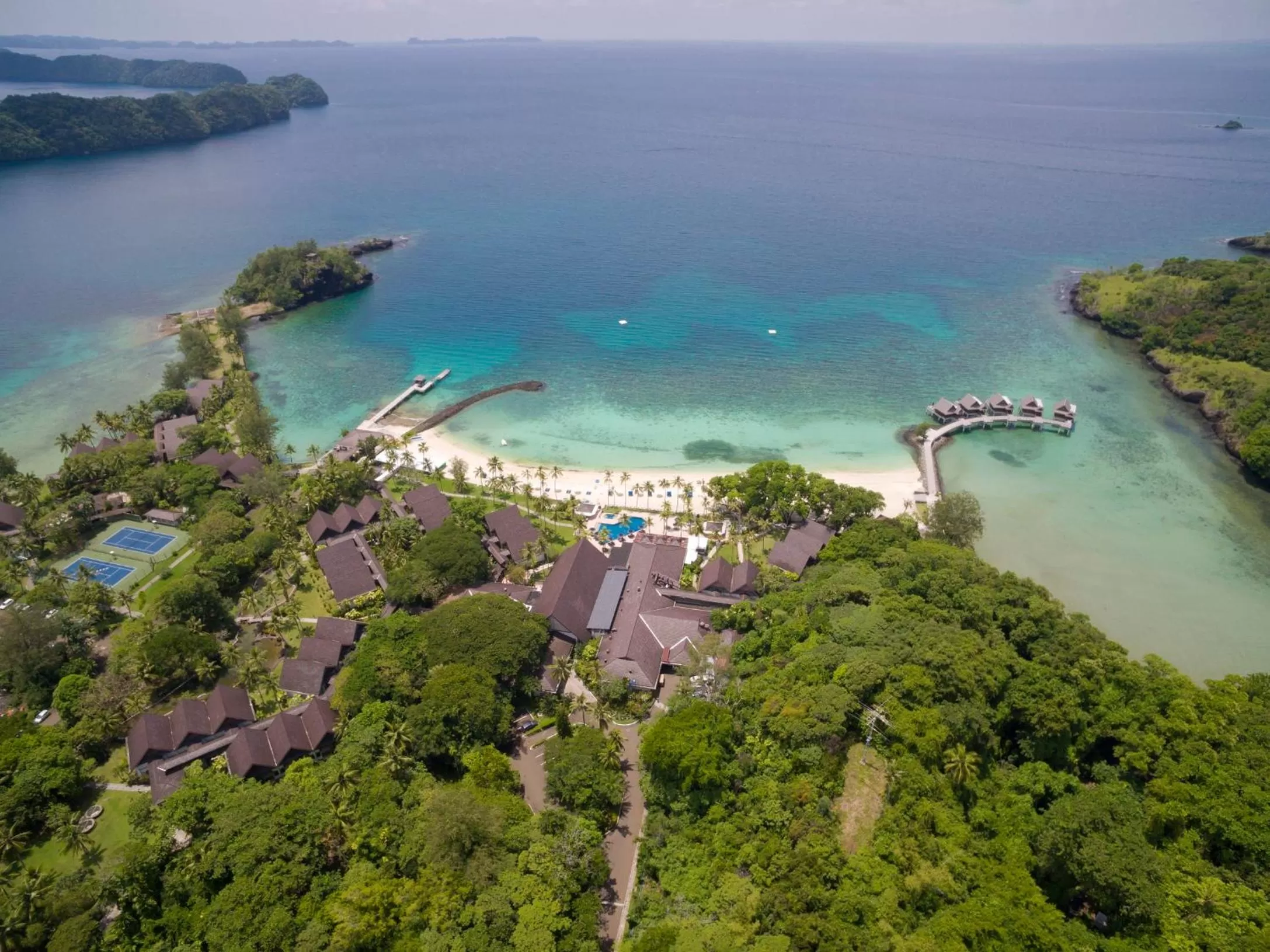 Bird's eye view in Palau Pacific Resort