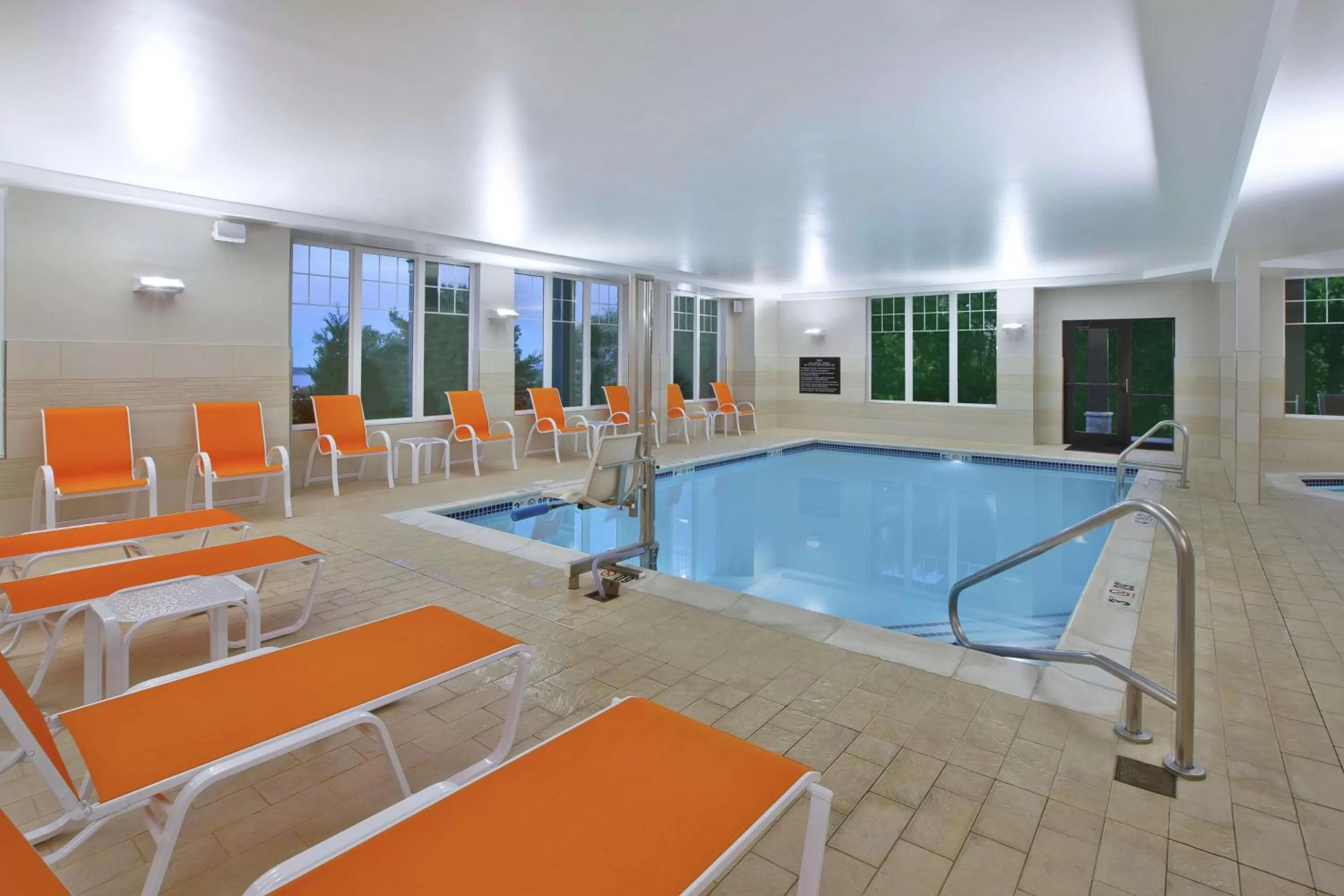 Pool view in Hampton Inn Bar Harbor