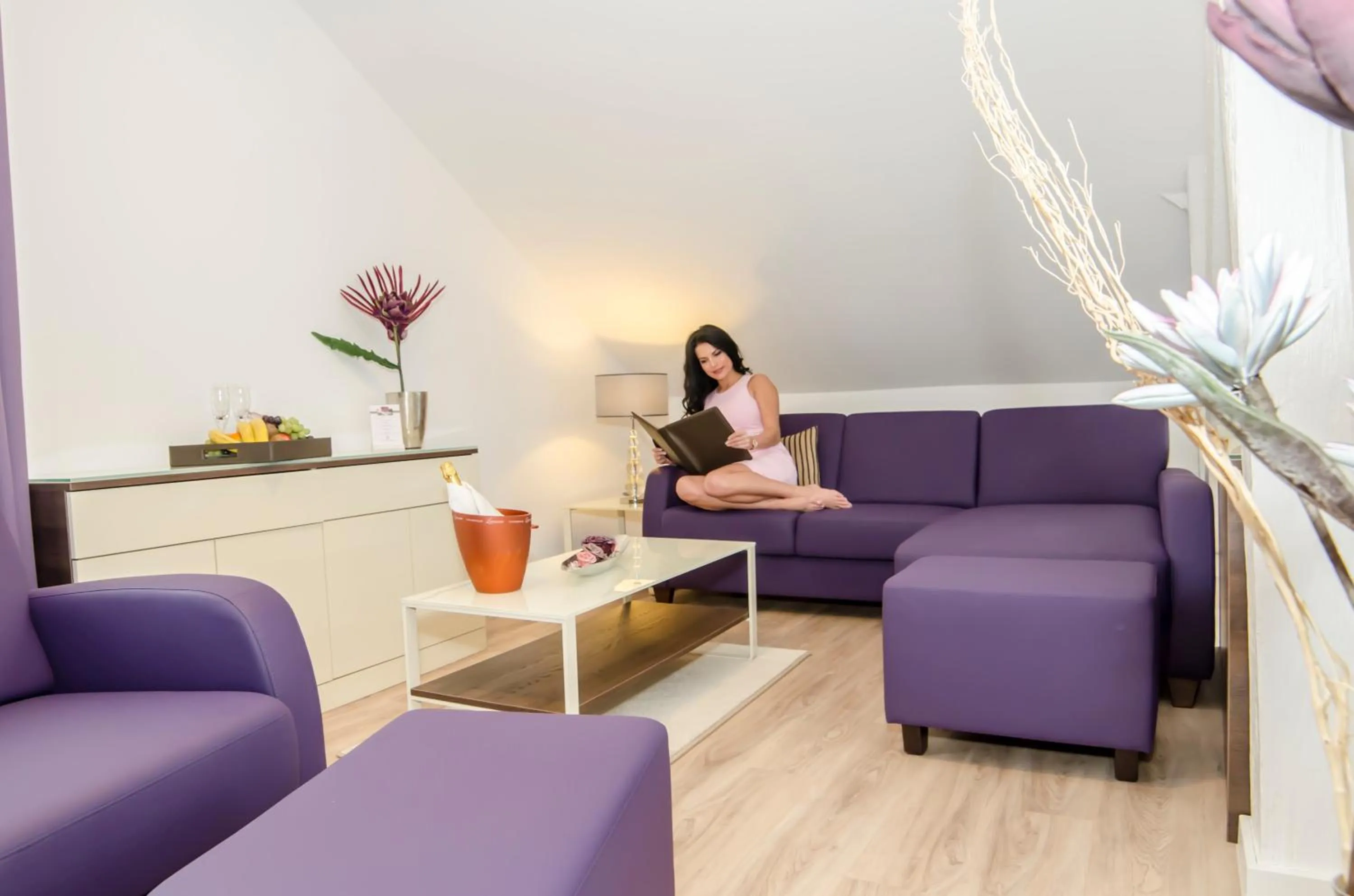 Living room in Hotel Merkur - Superior