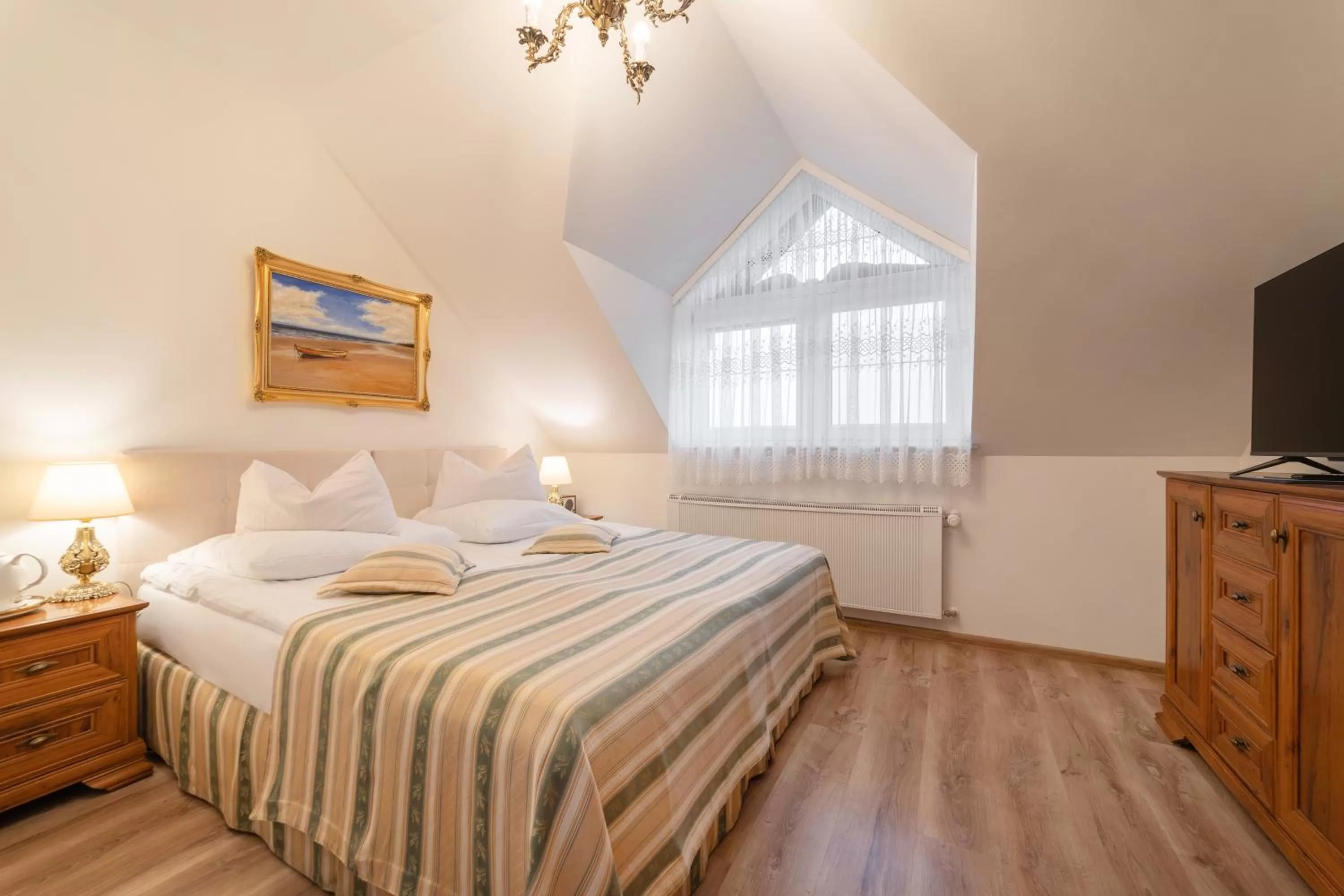 Bed in Pensjonat & Restauracja Admirał