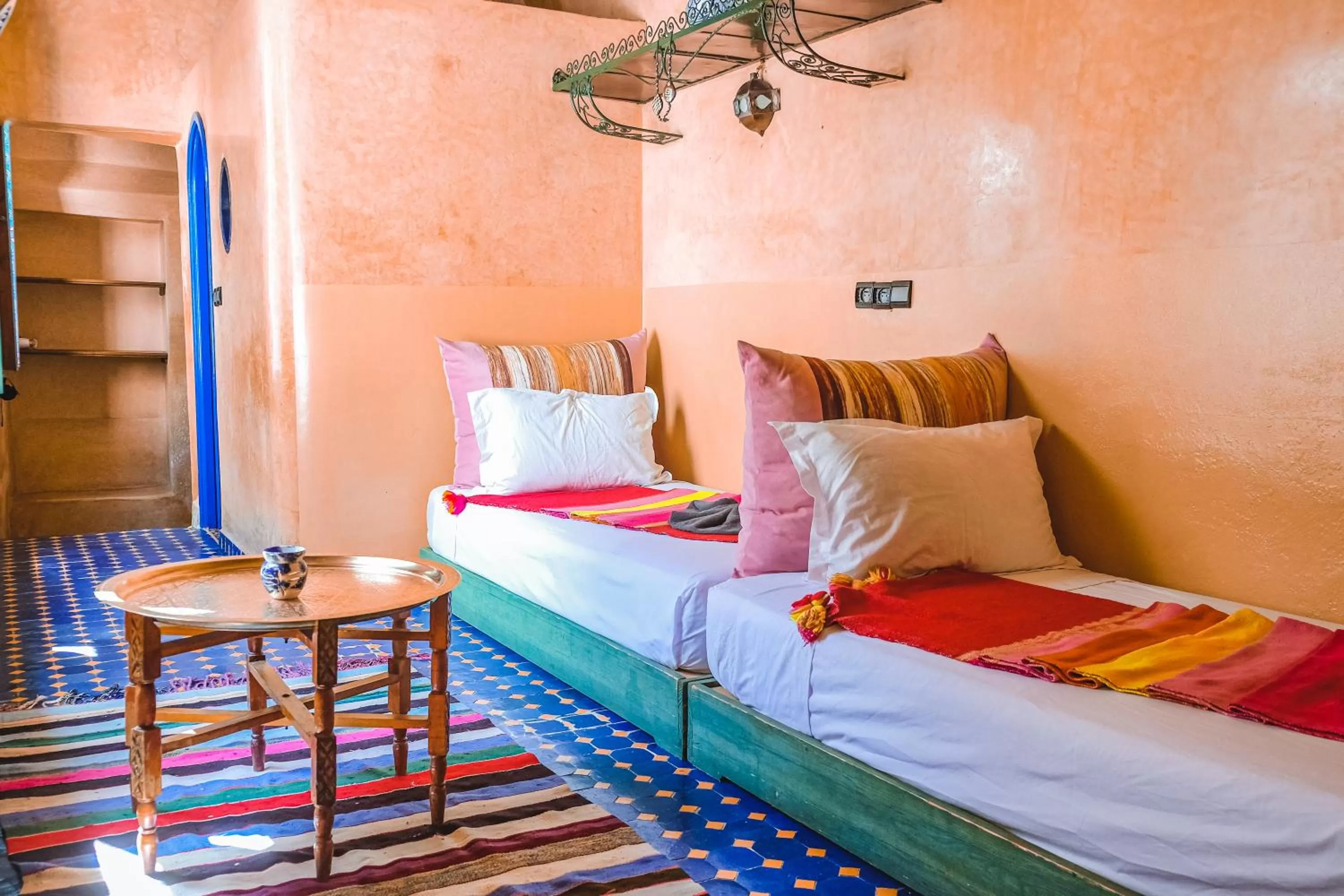 Bed in Héritage Lalla Aicha et SPA