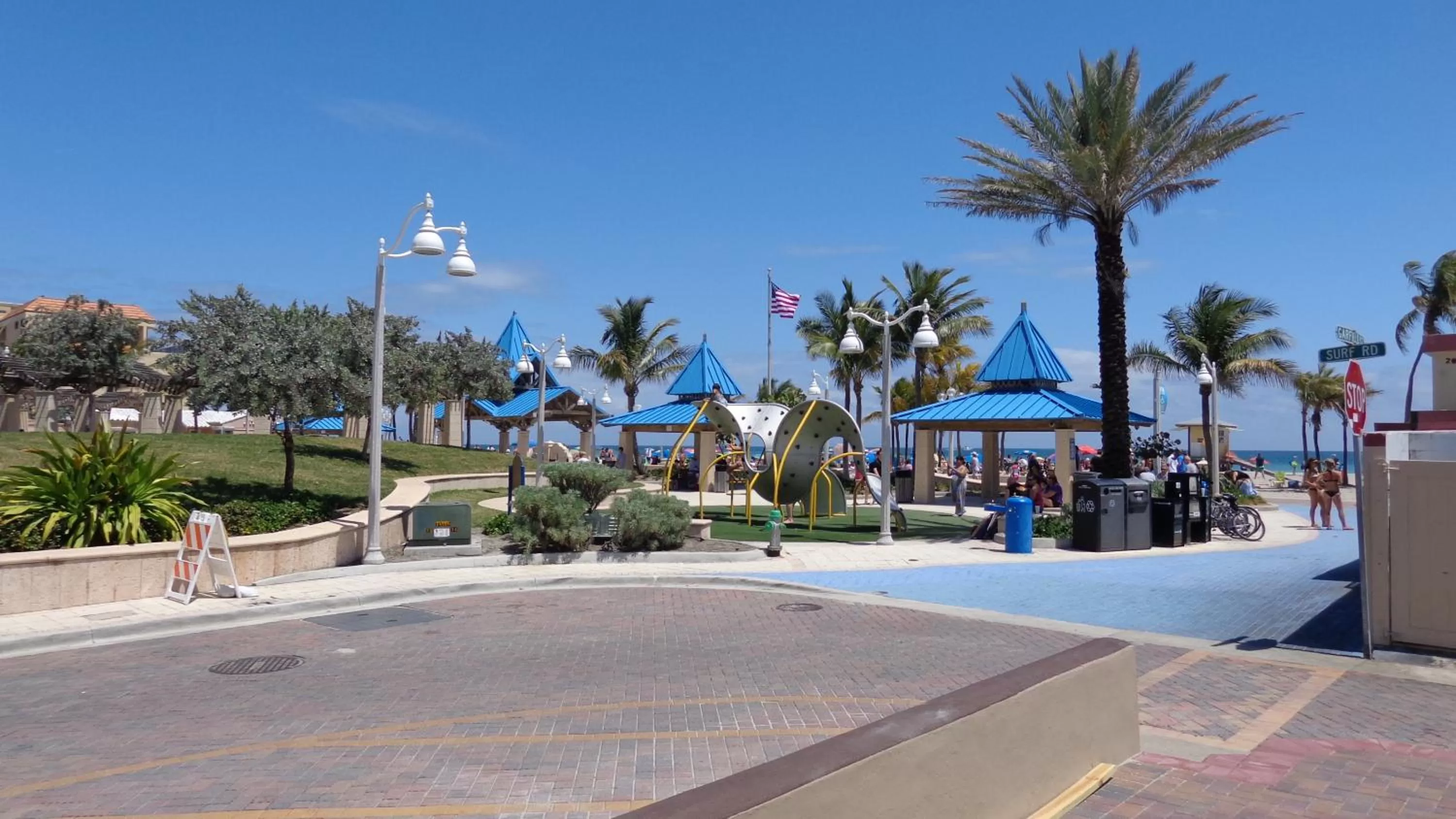 Children play ground in Caribbean Resort by the Ocean
