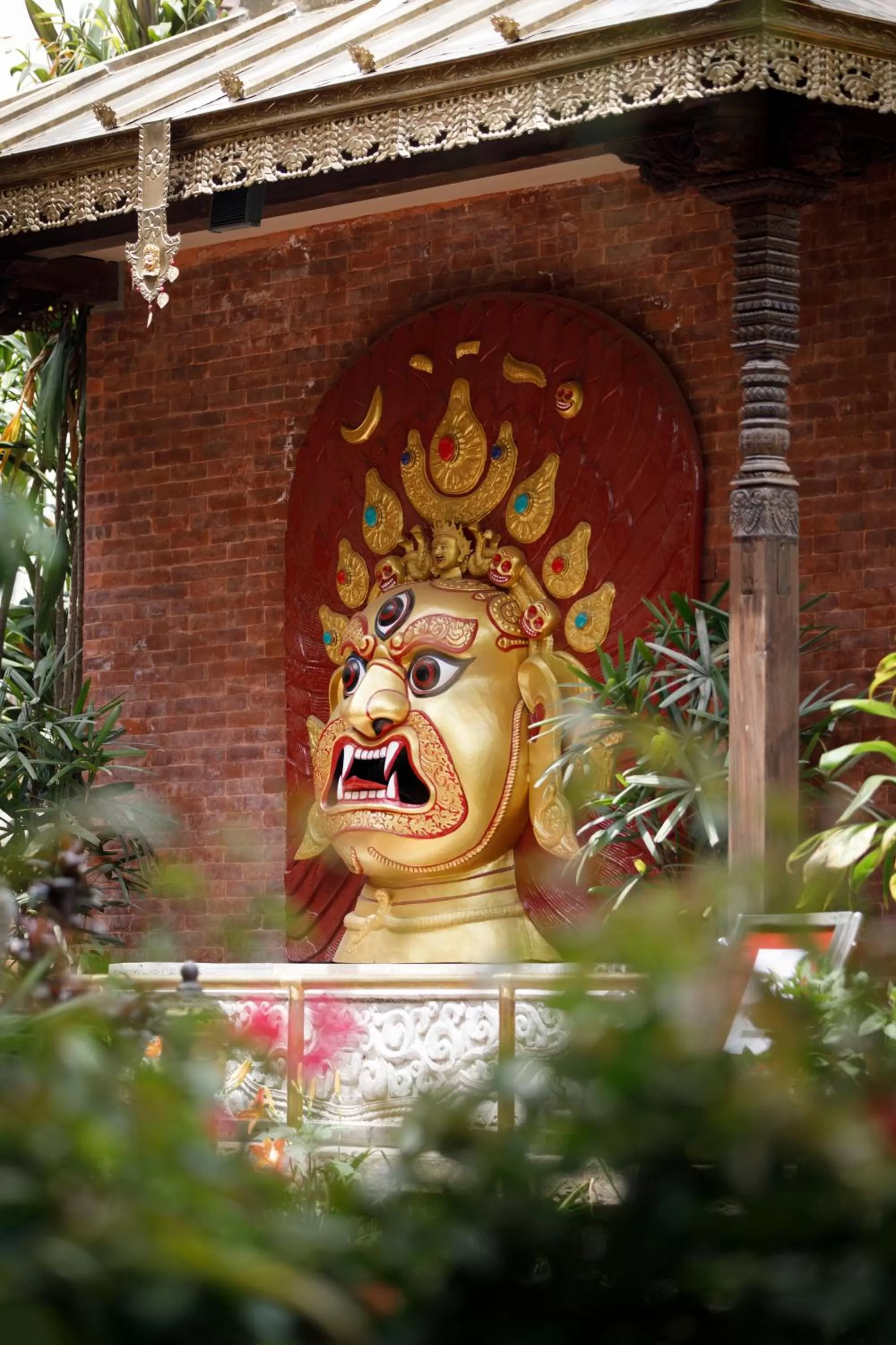 Decorative detail in Hotel Manaslu