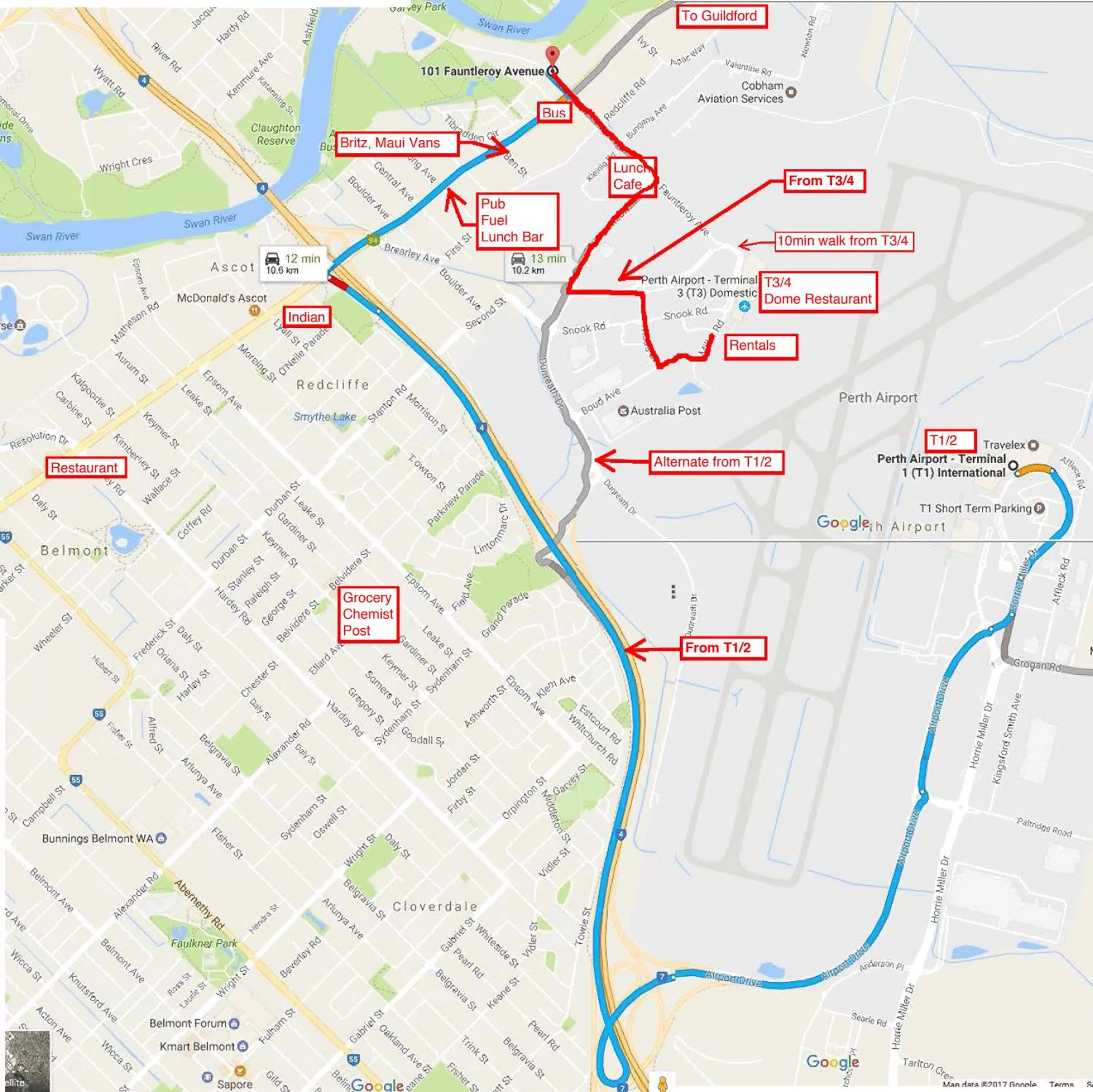 Nearby landmark, Floor Plan in Aarn House B&B Airport Accommodation