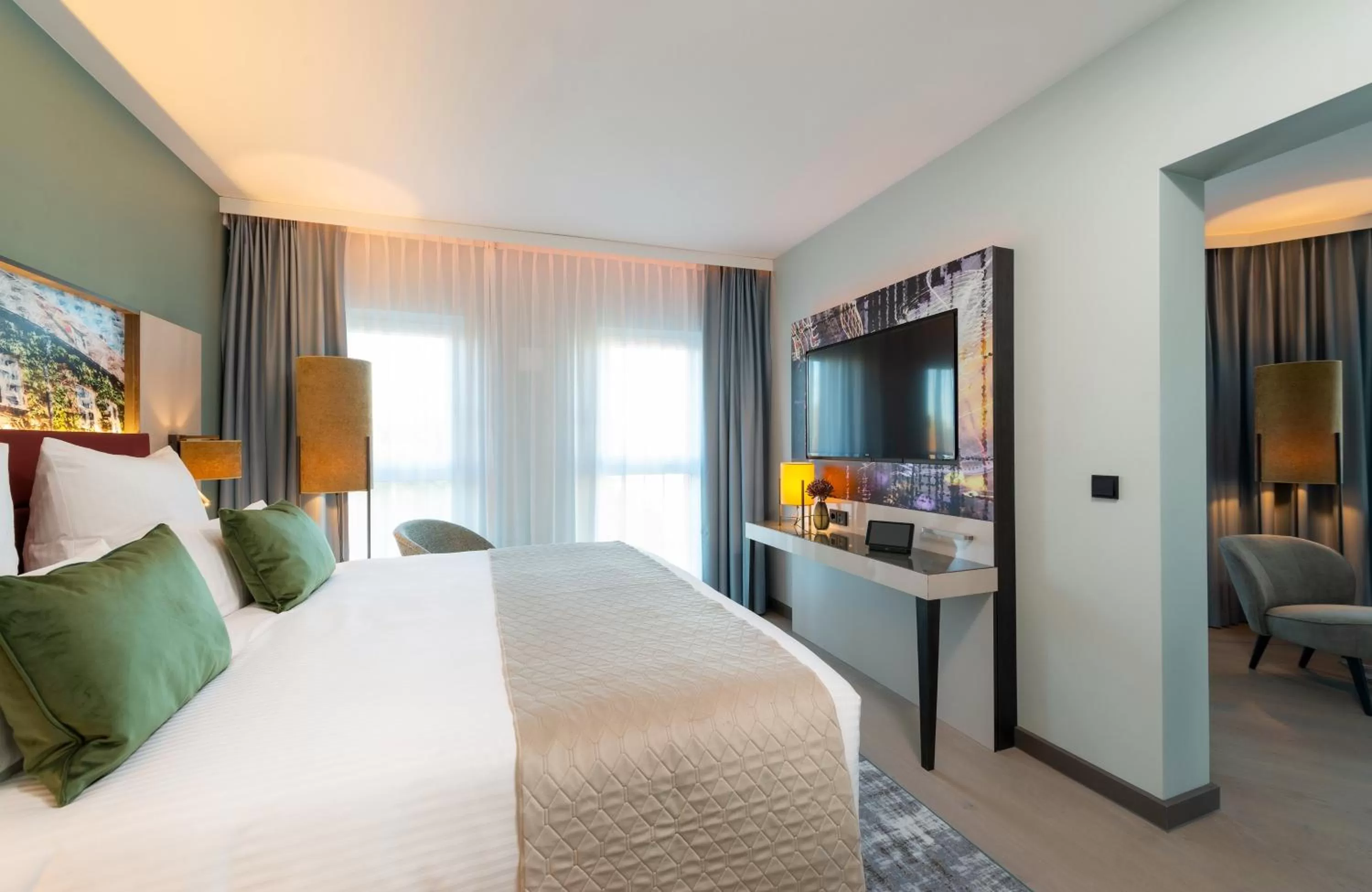 Photo of the whole room, Bed in Leonardo Hotel Augsburg