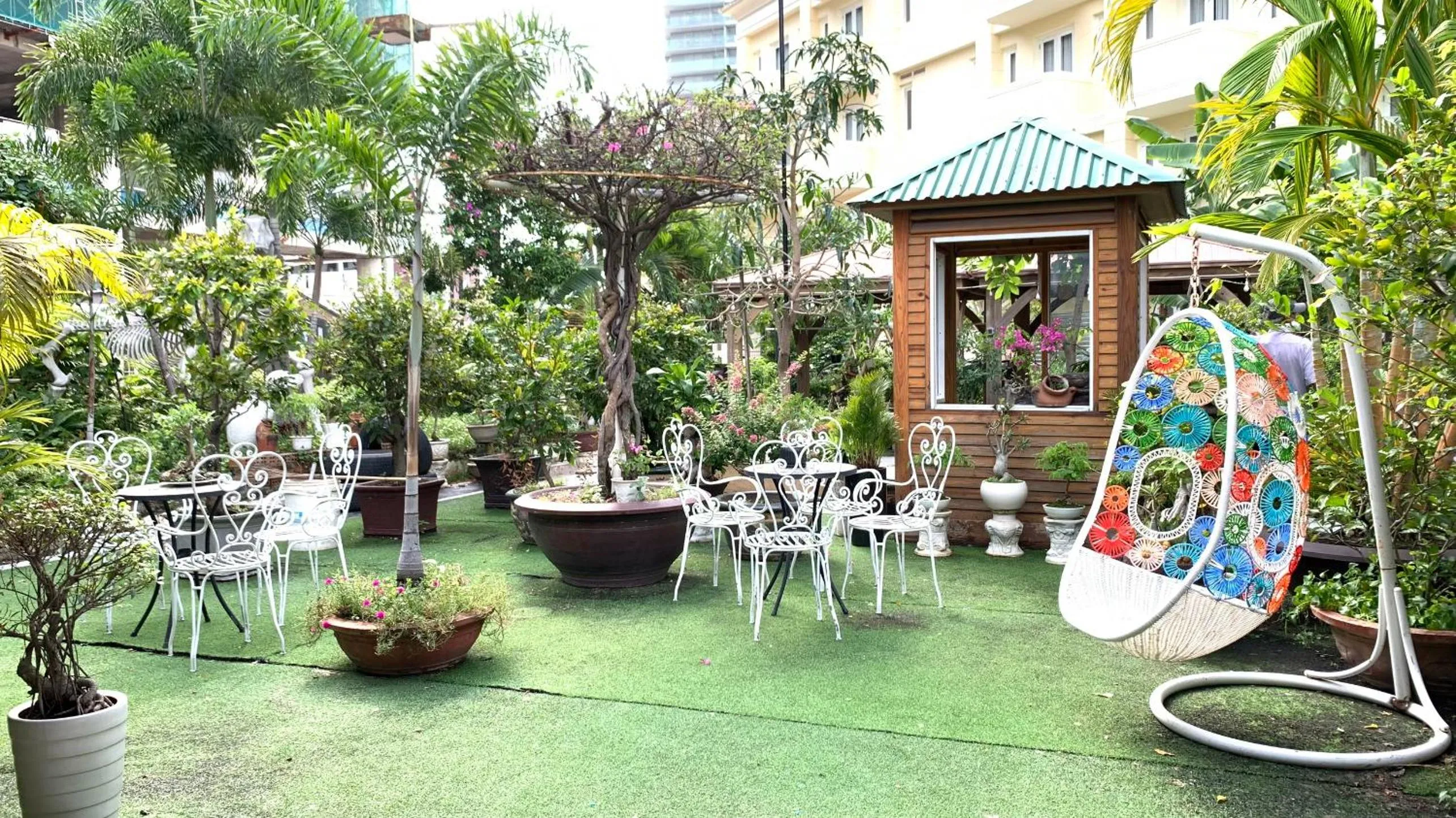 Garden in Tran Vien Dong Hotel