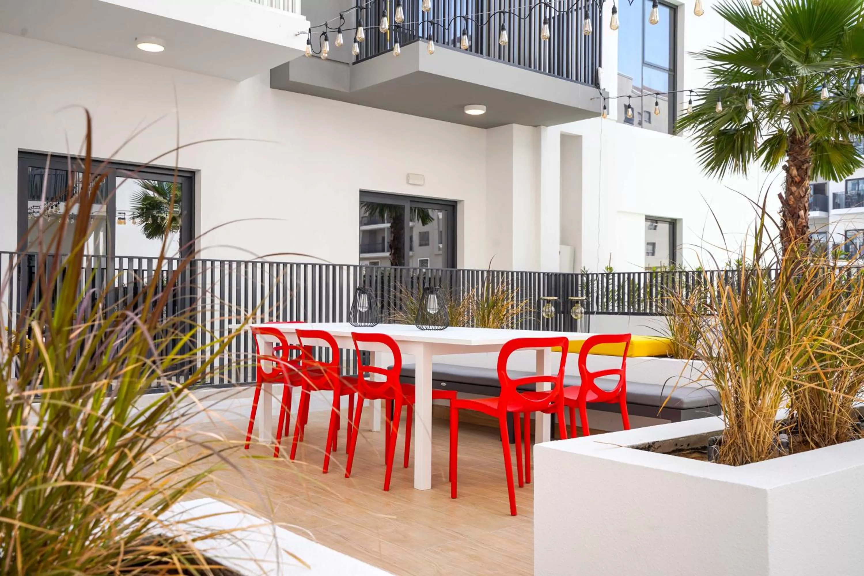 Patio in YouCo coliving Dubai