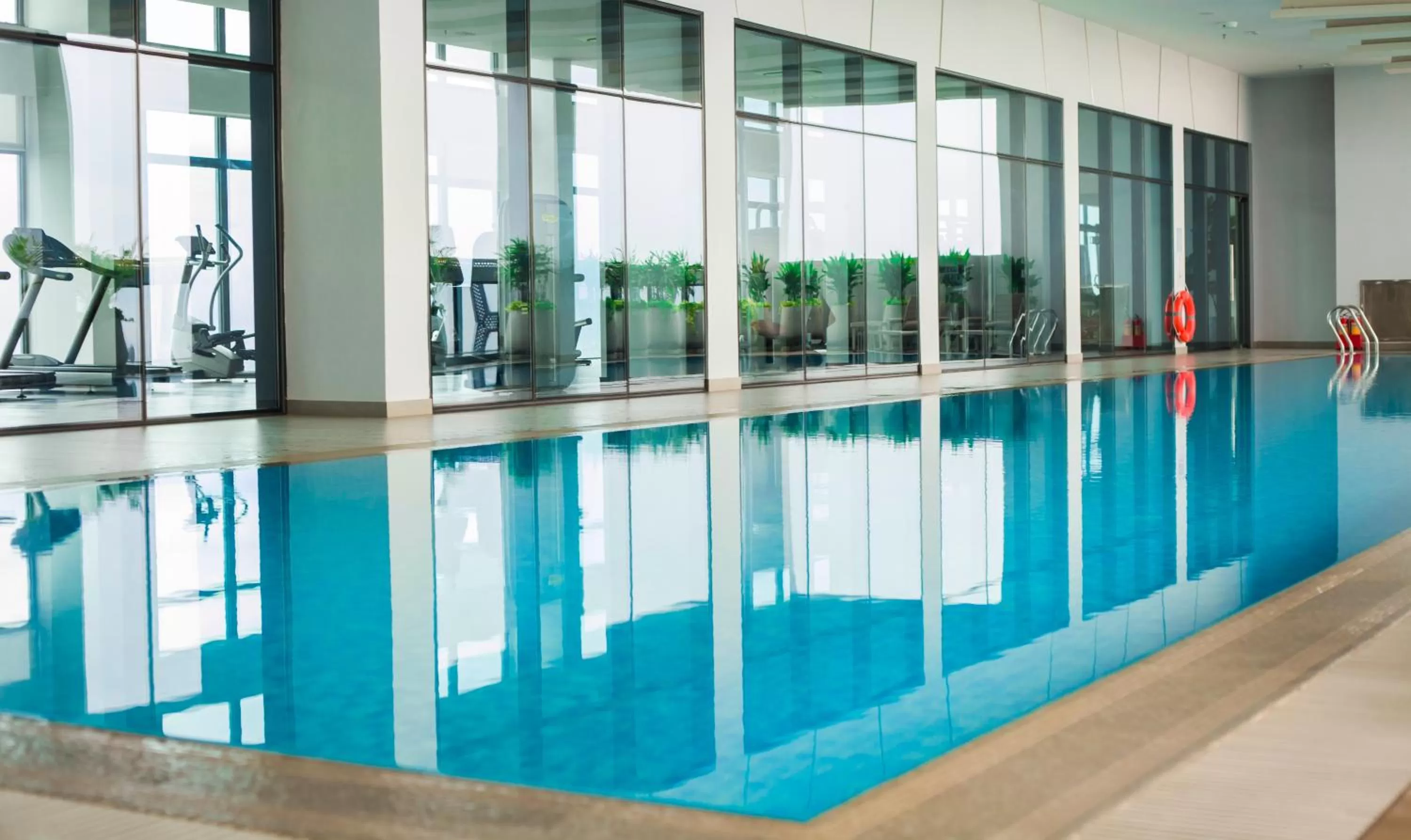 Pool view in The Snowbell Hotel & Spa at The Bridge