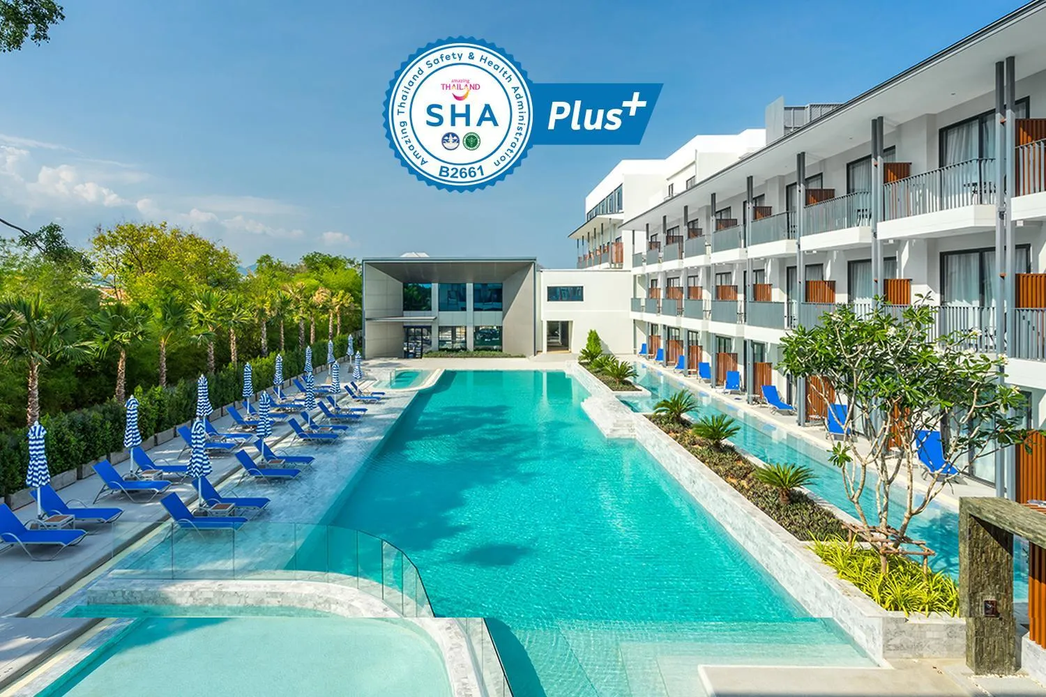 Swimming pool in Seabed Grand Hotel Phuket - SHA Extra Plus