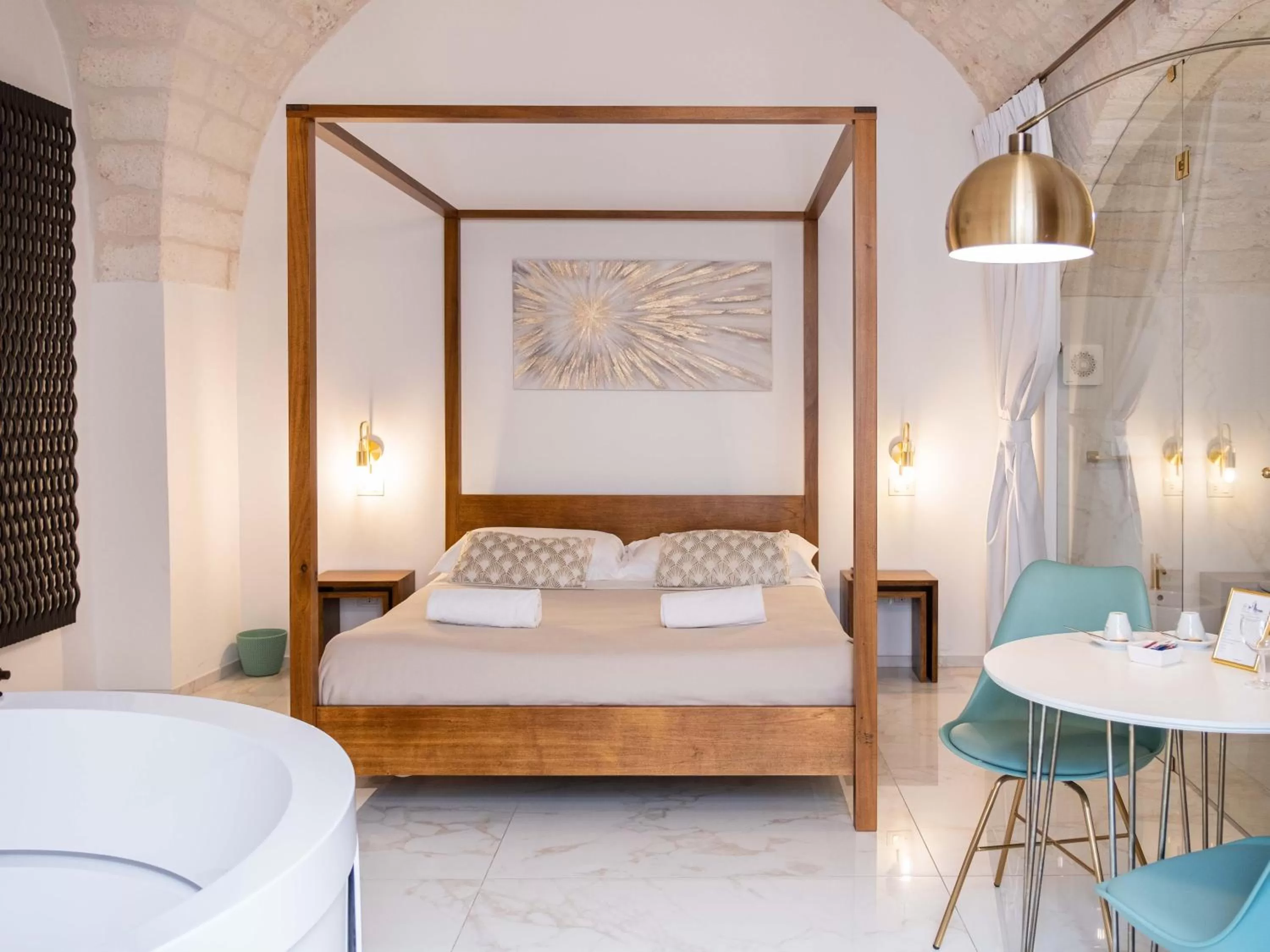 Bed in Dama Bianca Boutique Hotel Ostuni
