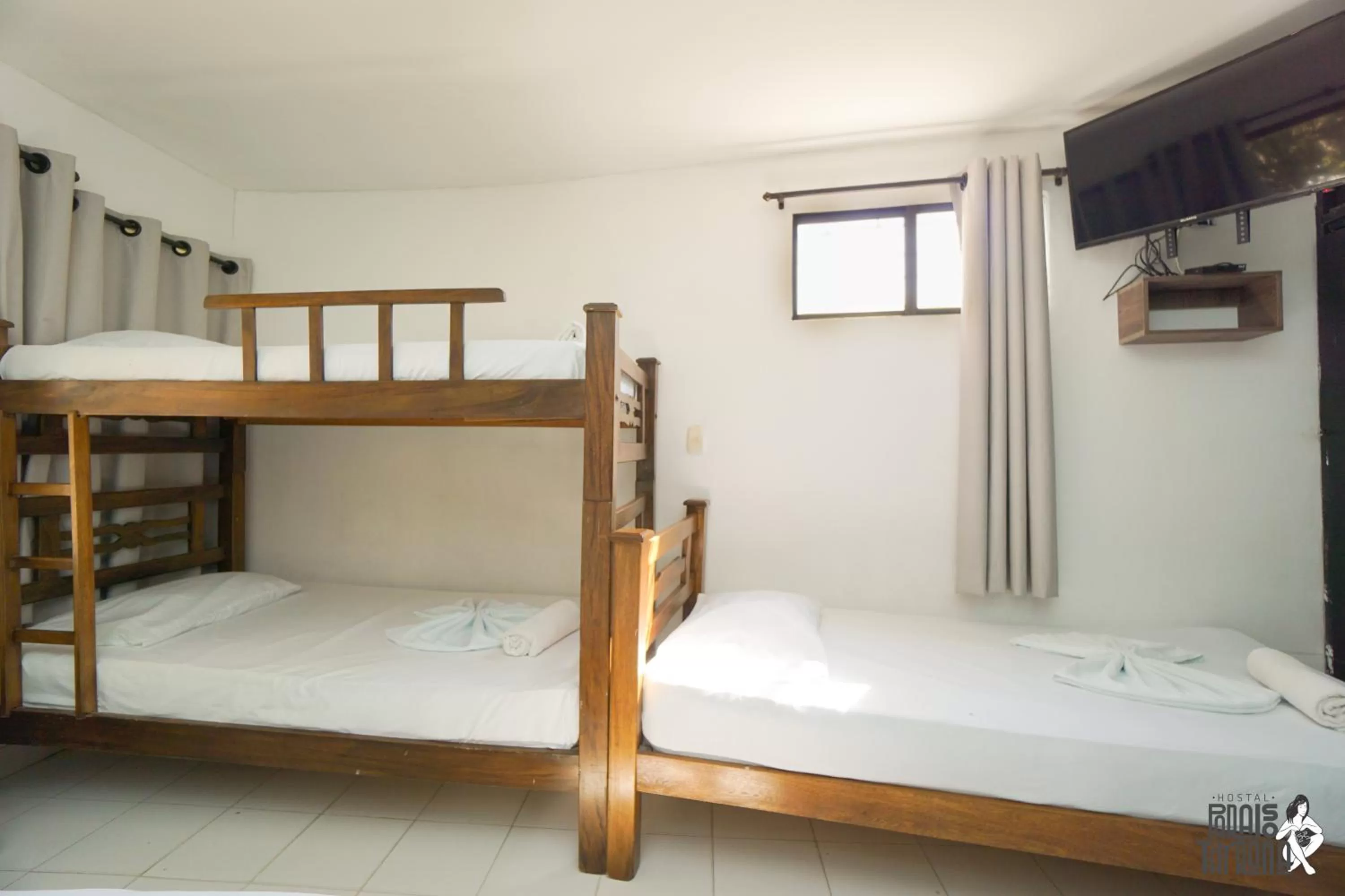 Bed, Bunk Bed in Hostal Paraiso Tayrona