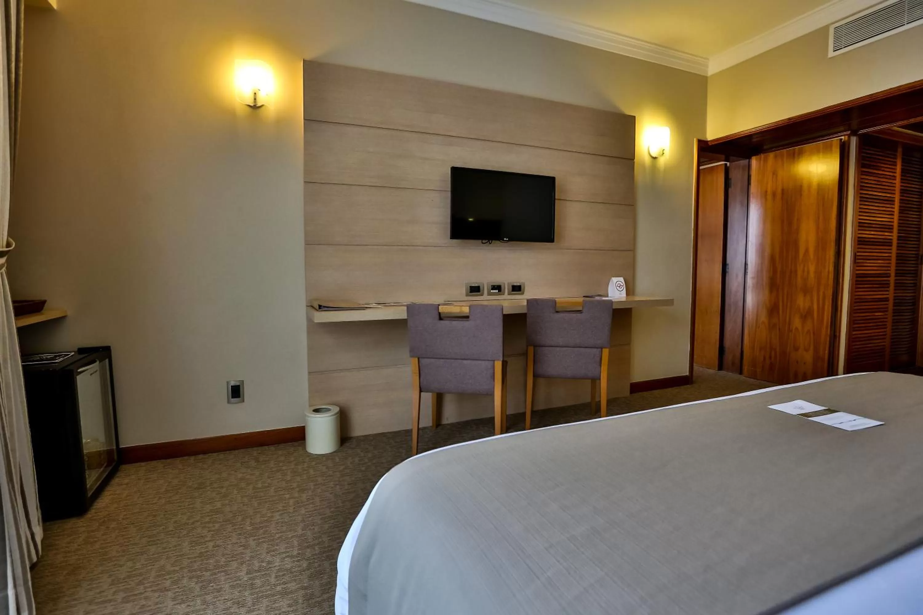 Decorative detail, Bed in Bourbon Convention Hotel Santos