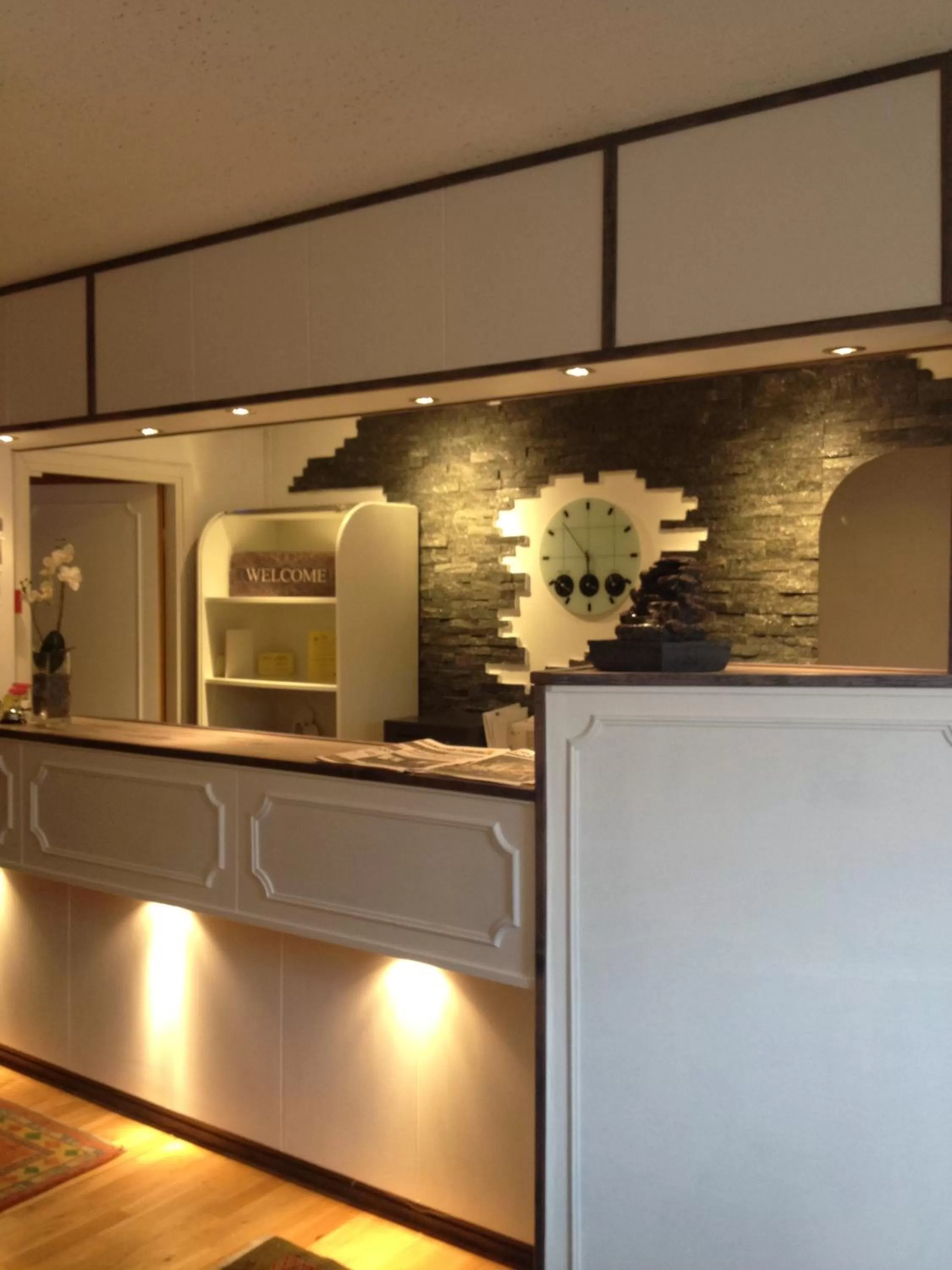 Lobby or reception in Solsta Hotell