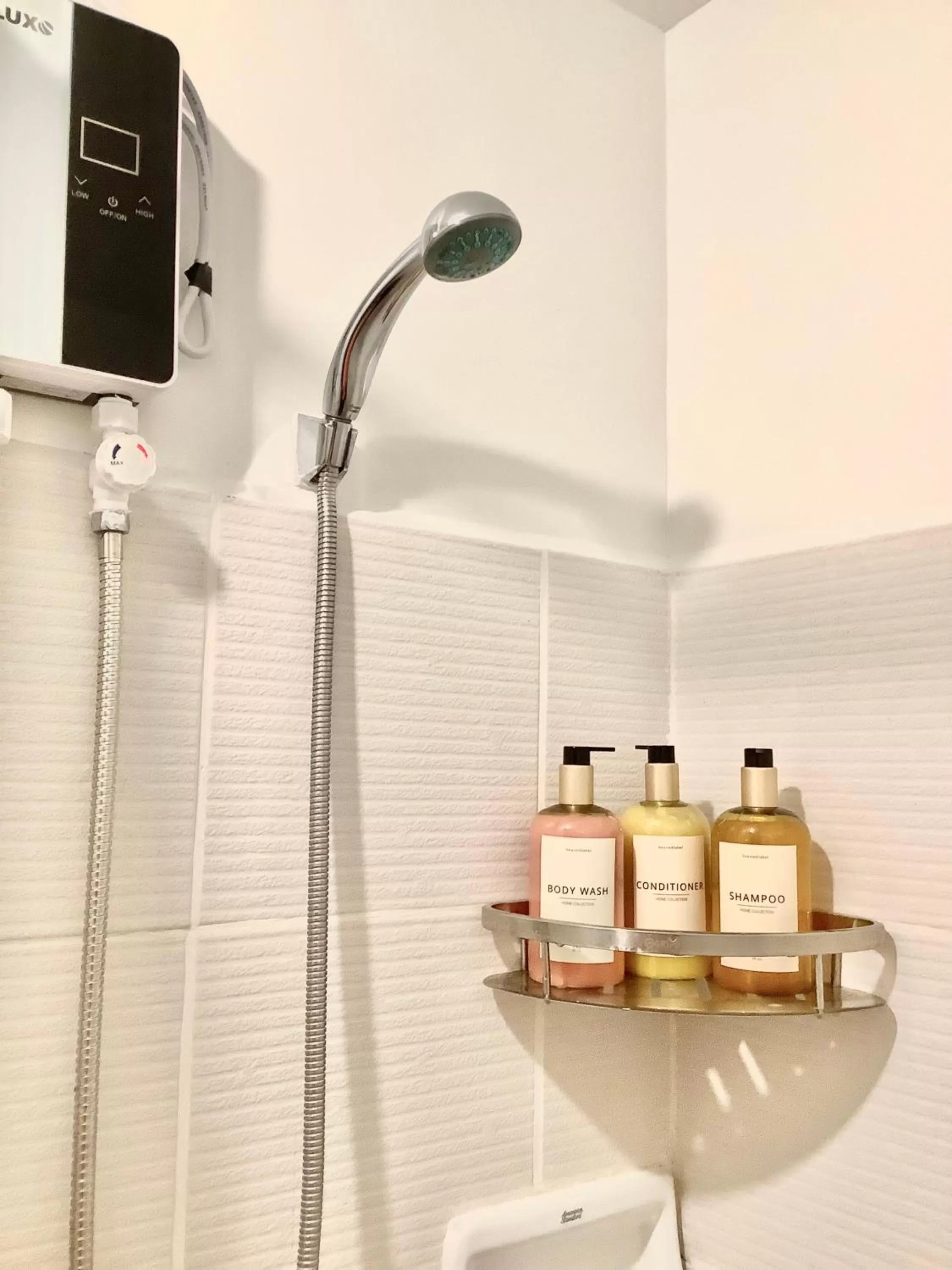 Shower in AZRA Bacolod at Mesavirre Garden Residences