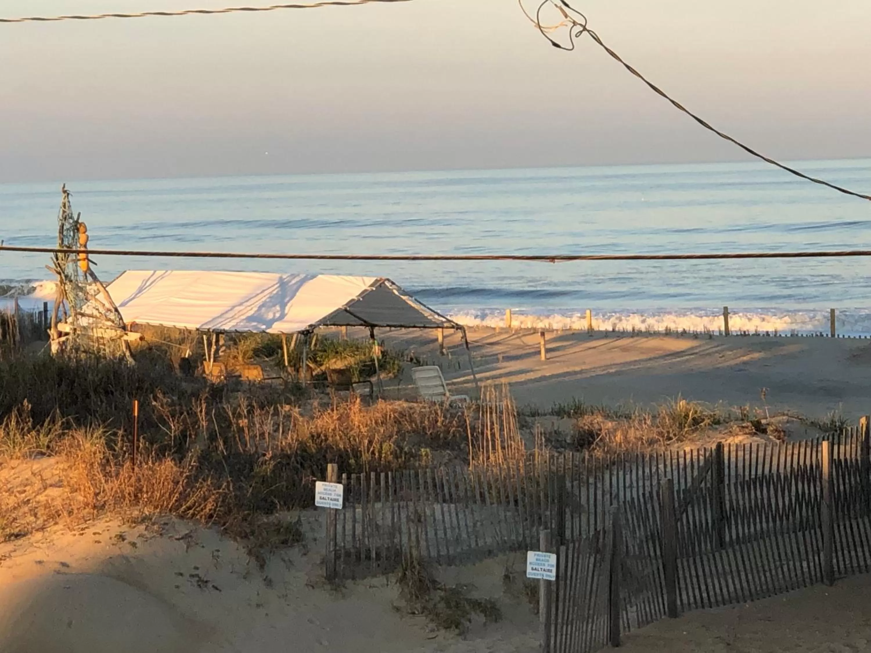 Beach in Saltaire Cottages