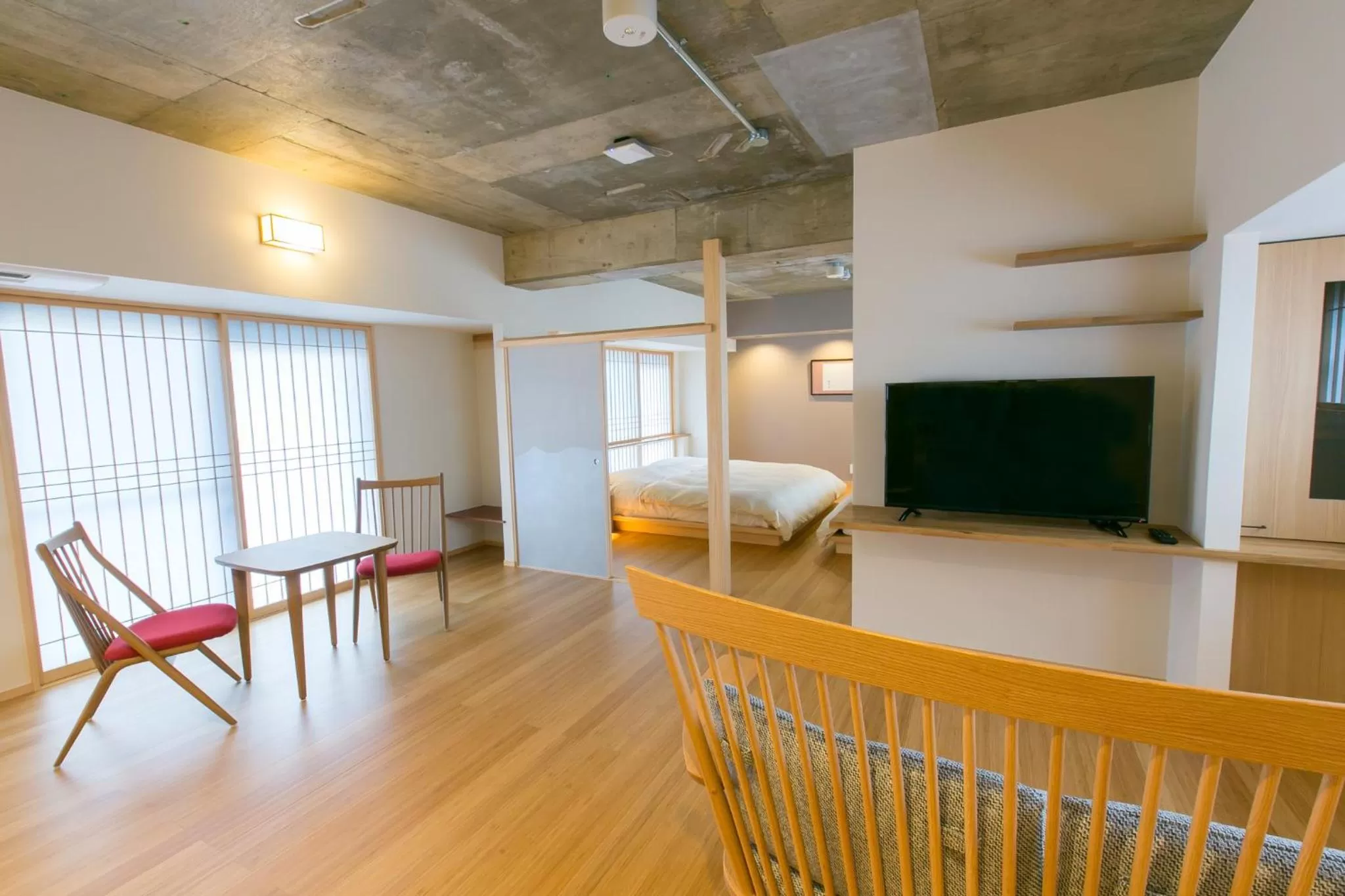 Living room, Bed in The GrandWest Arashiyama