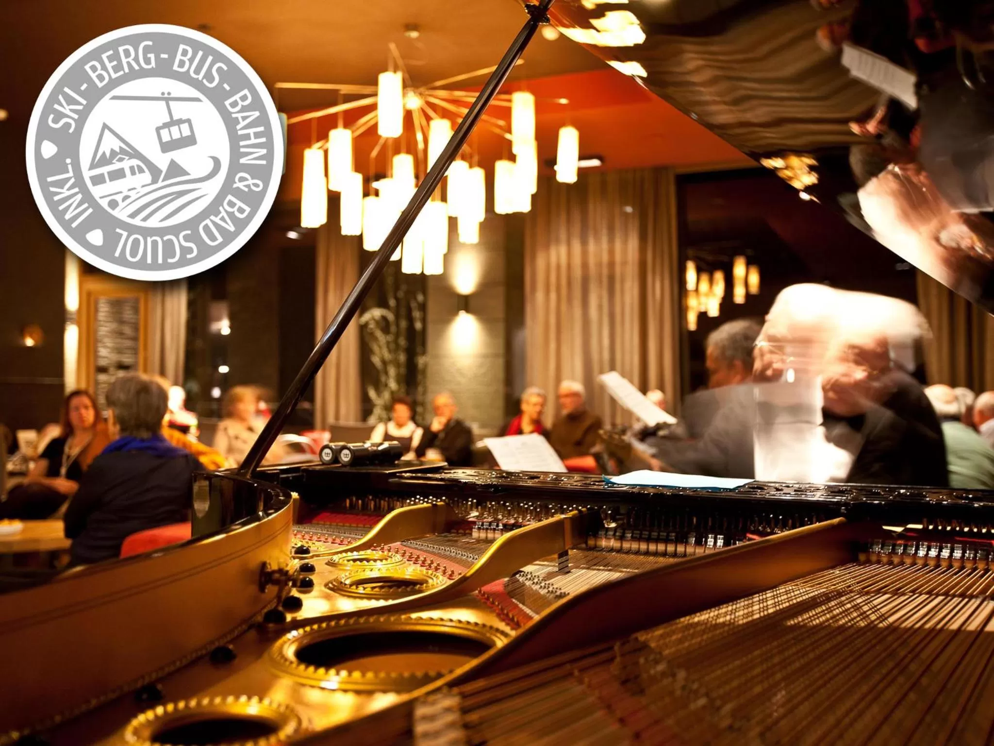 Lounge or bar in Hotel Belvedere Scuol