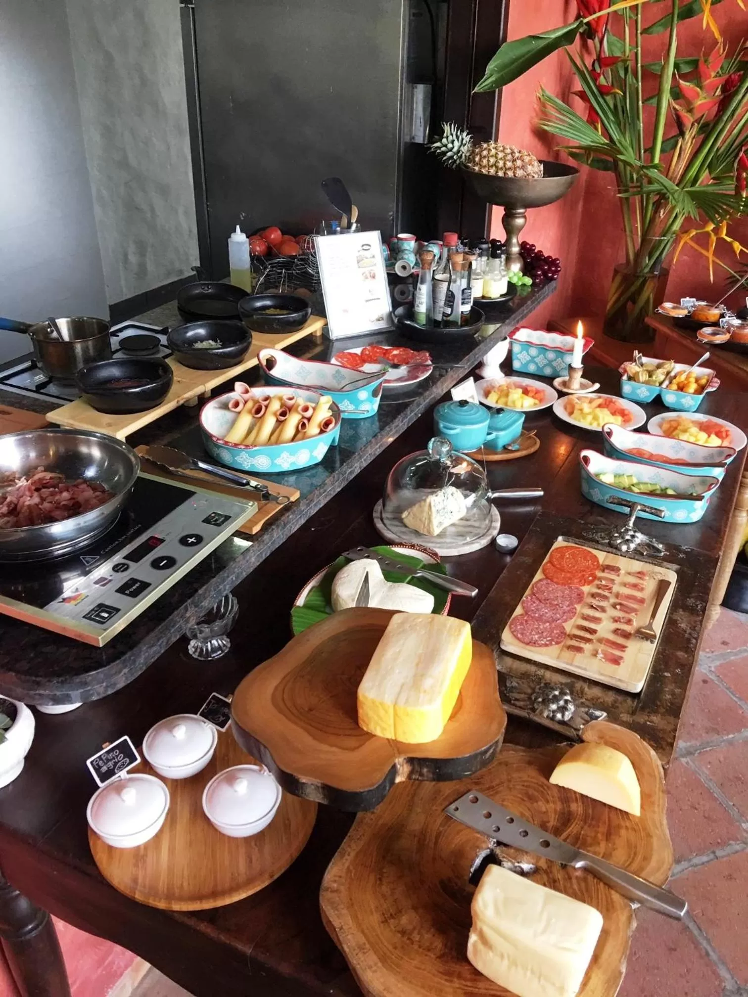 Breakfast, Food in Monasterio San Agustín, Colombia